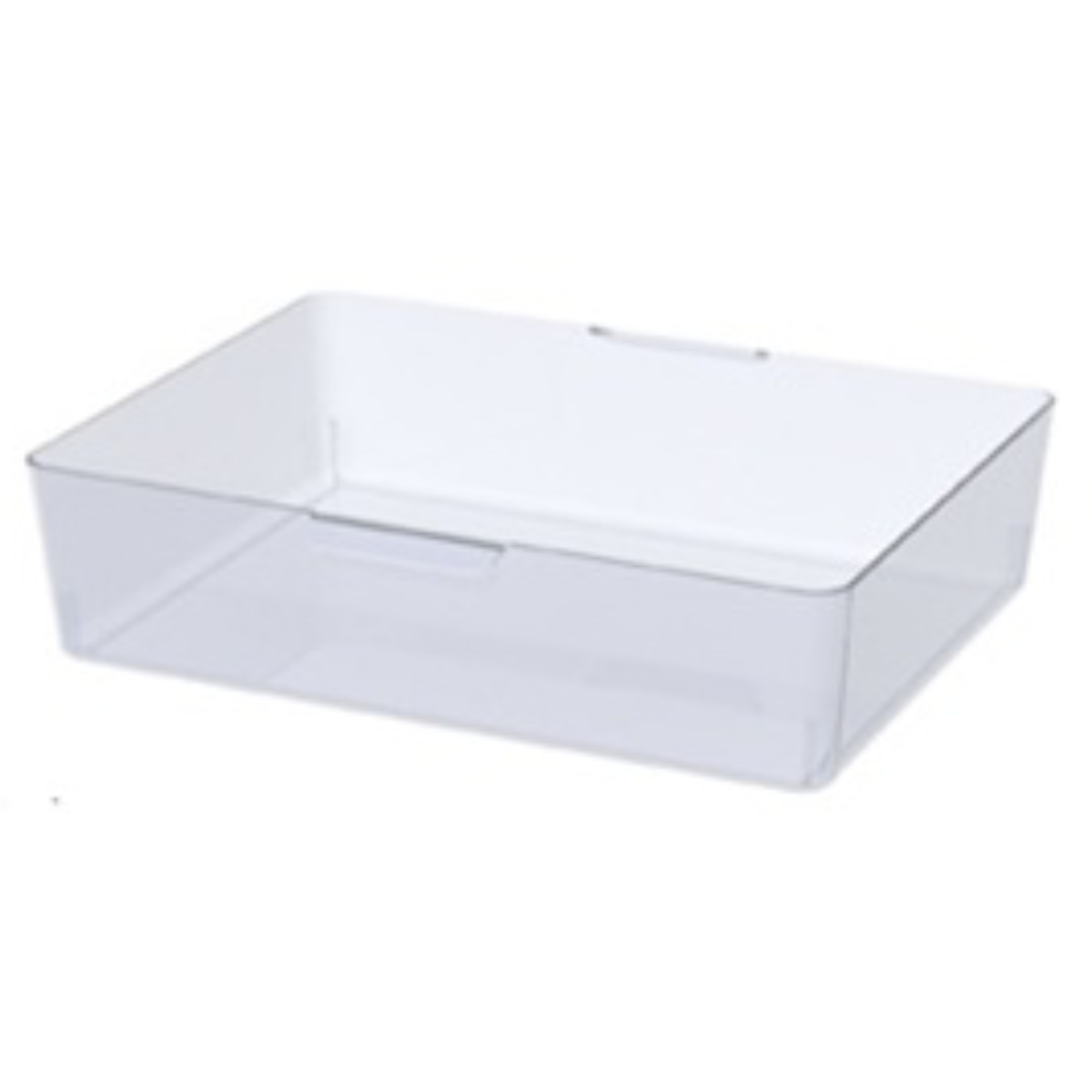 収納ボックス スケルトンボックス S クリア 幅35×奥行28.4×高さ8.6cm ( 収納ケース 収納 小物収納 小物入れ プラスチック 透明 見せる収納 キッチン リビング クローゼット収納 ケース ボックス スタッキング )