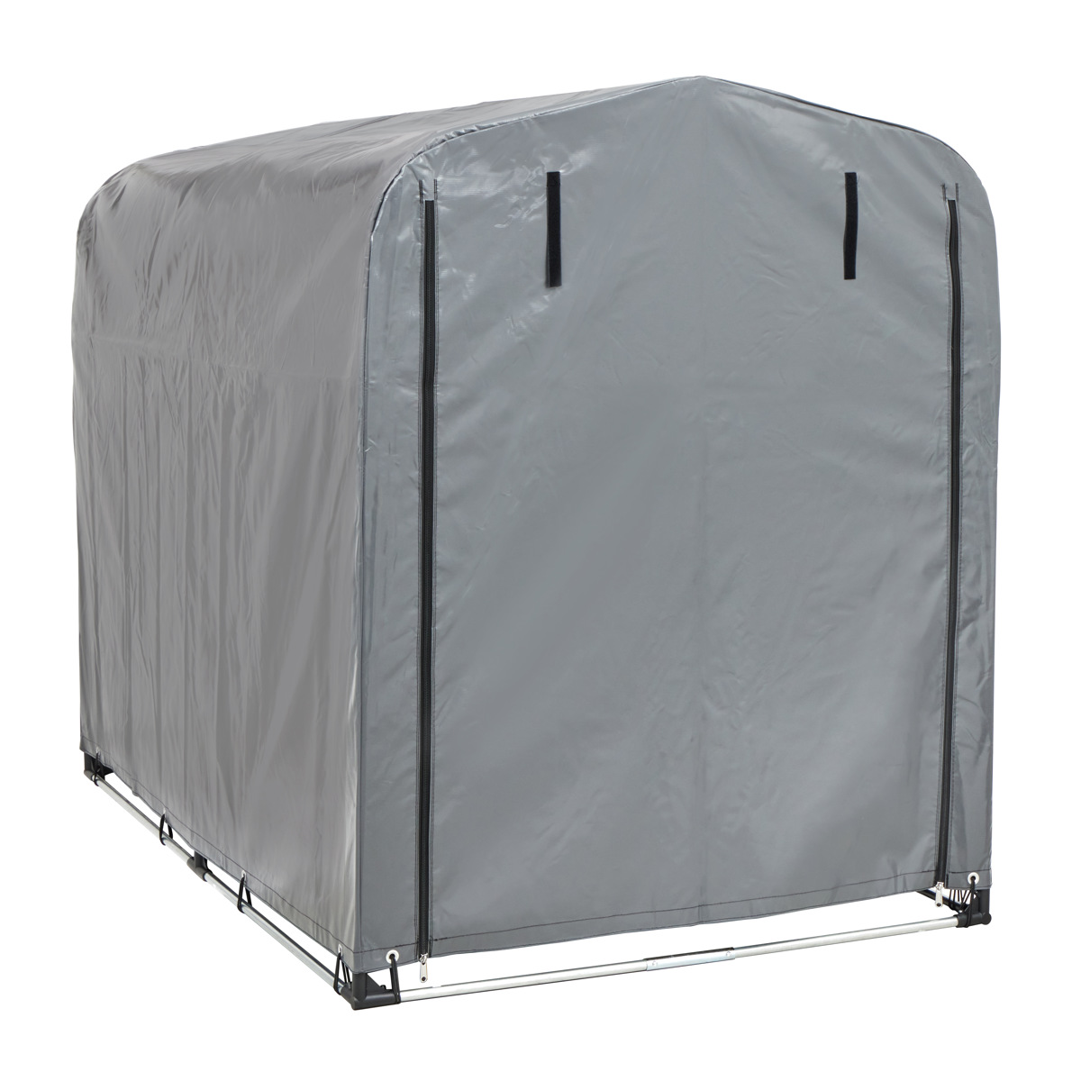 ガレージ 簡易万能ガレージ M PVC 幅130cm ( 法人限定 簡易ガレージ 自転車 ファスナー開閉式 自転車置き 2.5台 簡易物置 自転車ガレージ 屋外収納 駐輪 サイクルポート サンカ )