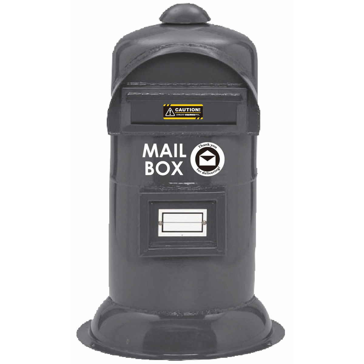 郵便ポスト eボンベポスト #20 ( 法人限定 ポスト スタンド 郵便 郵便受け デザインポスト 鍵穴付き 新聞受け メールボックス 横型 スタンド型 一戸建て 屋外 玄関 自立式 A4 おしゃれ ) 【グレー】 グレー