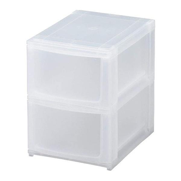 dショッピング |収納ケース 引き出し 幅19.5×奥行26.5×高さ26.5cm A5 深2段 2個セット （ 収納ボックス プラスチック 小物  収納 積み重ね スタッキング ナチュラ ポスデコ 1列 2段 小物入れ 小物整理 深型 仕分け 幅20 デスク収納 机上収納 20 ） 【 クリア 】  | カテゴリ ...