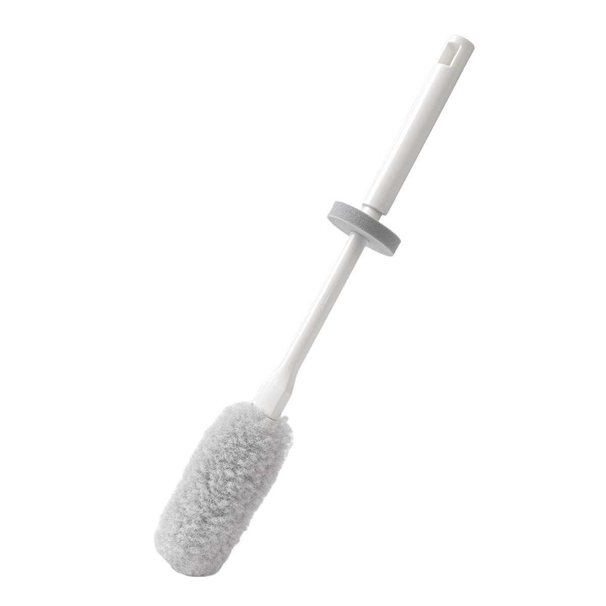 ボトル洗いブラシ アフロのひと回し 水筒用 ( ボトル洗いスポンジ ボトル用スポンジ 水筒 冷水筒洗い キッチンスポンジ 柄付き 日本製 キッチンブラシ 洗浄ブラシ 柄付きブラシ 水筒スポンジ キズがつきにくい ガード付き )