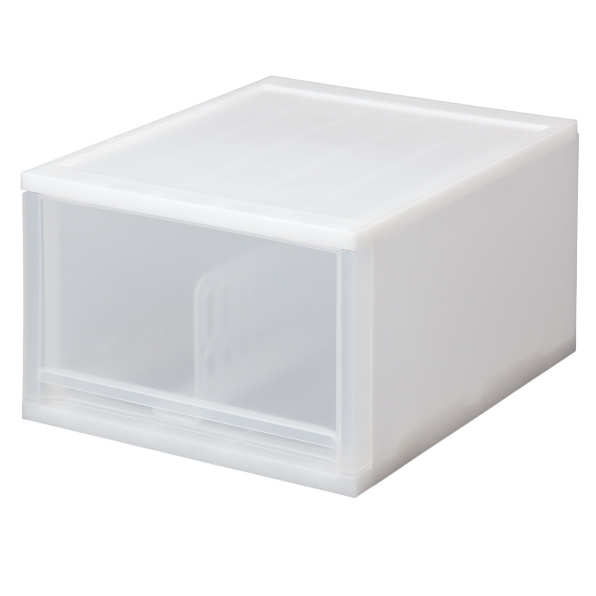 収納ケース 引出し Brio A4 深型1段ケース 幅27×奥行34.7×高さ18.5cm ( 収納ボックス 収納 プラスチック 小物収納 小物 積み重ね スタッキング 小物入れ 小物整理 書類 書類整理 デスク収納 仕切り付き 仕切り板 ) 【ホワイト】 ホワイト