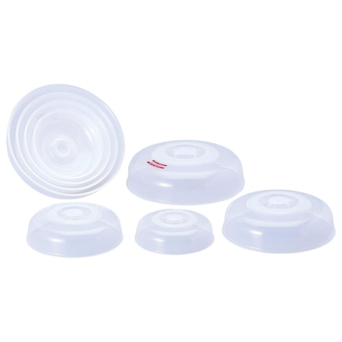 電子レンジ専用蓋 レンジメイト R-4 ( 電子レンジ 温め 蓋 フードカバー 耐熱 4個セット カバー レンチン キッチン雑貨 便利グッズ ラップ代わり 便利 役立つ プラスチック ふた フタ レンジ用品 時短調理 透明 )