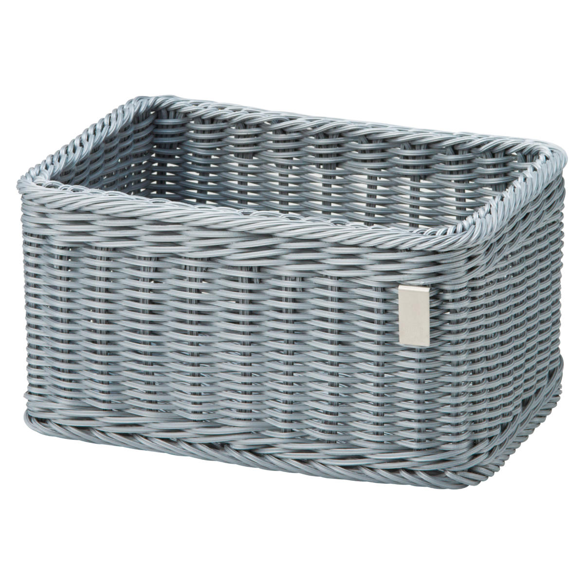 かご 洗える 抗菌素材 ストレージBOX S KLEANE ( 手編み 収納 カゴ 水洗い 食洗機対応 レンジ対応 幅36×奥行26×高さ19cm 小物収納 収納かご キレーネ 小物入れ おしゃれ 丈夫 ハンドメイド リビング 洗面所 キッチン ) 【グレー】 グレー