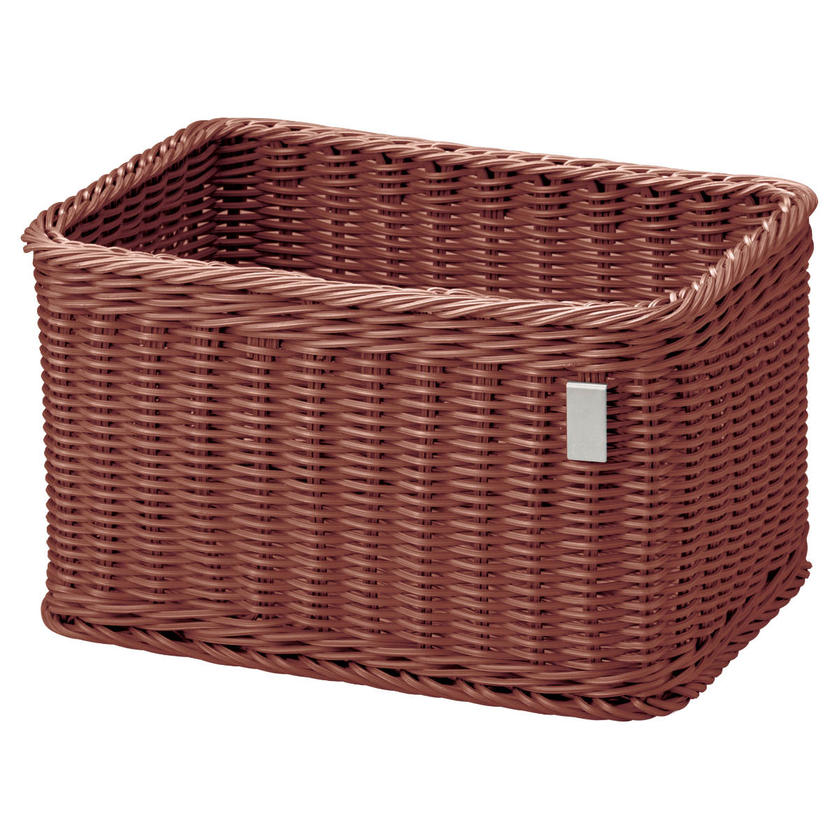 かご 洗える 抗菌素材 ストレージBOX L KLEANE ( 手編み 収納 カゴ 水洗い 食洗機対応 レンジ対応 幅41×奥行30×高さ23cm 小物収納 収納かご キレーネ 小物入れ おしゃれ 丈夫 ハンドメイド リビング 洗面所 キッチン ) 【ブラウン】 ブラウン