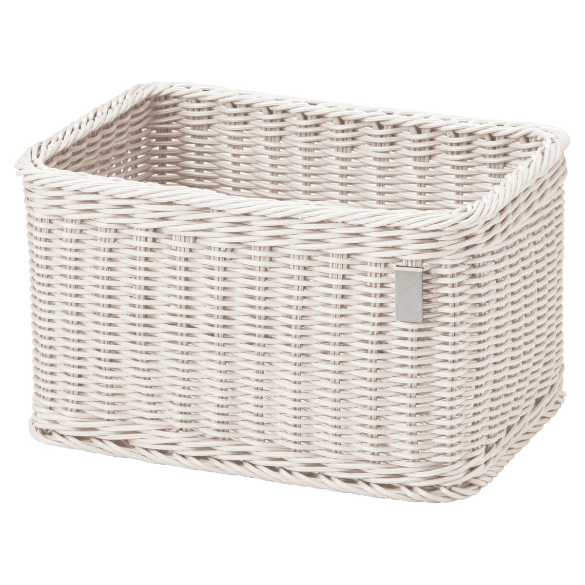 かご 洗える 抗菌素材 ストレージBOX L KLEANE ( 手編み 収納 カゴ 水洗い 食洗機対応 レンジ対応 幅41×奥行30×高さ23cm 小物収納 収納かご キレーネ 小物入れ おしゃれ 丈夫 ハンドメイド リビング 洗面所 キッチン ) 【ホワイト】 ホワイト