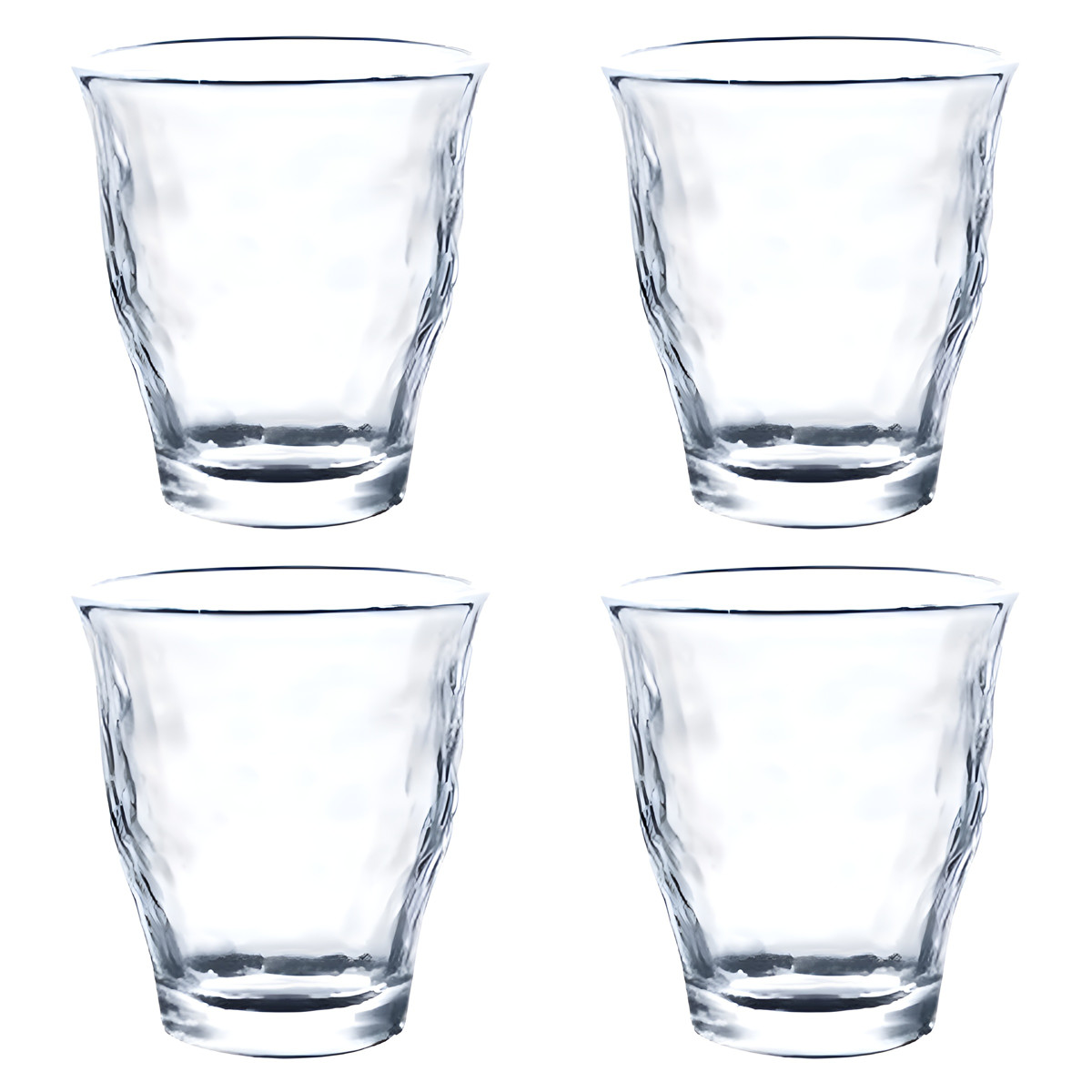 コップ 4個入り 225ml タンブラーセット ガラス （ 食洗機対応 グラス ガラスコップ ガラス食器 カップ シンプル アイスコーヒー  アイスティー ガラスのコップ おしゃれ ）