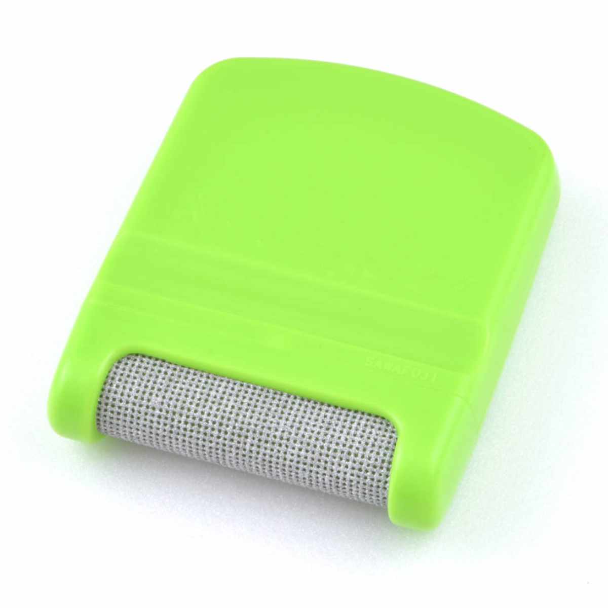 毛玉取り 毛玉おとし 電池不要 エコ ( けだまとり 毛玉とり 日本製 ブラシ 手動 毛玉取り器 毛玉カット コンパクト 携帯 毛玉 ダマ ニット 靴下 衣類 お手入れ エチケット 手軽 コードレス プチギフト ) 【グリーン】 グリーン