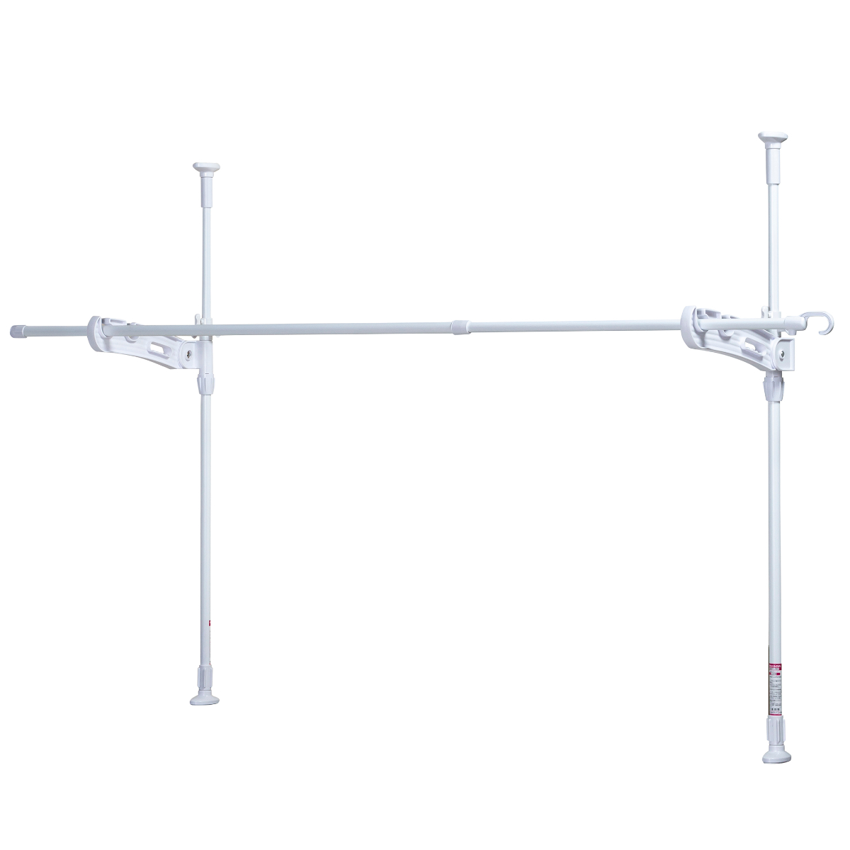 物干し 室内 窓枠物干し 突っ張り式部屋干しポール 物干し竿 1本付 ( 室内物干し 突っ張り式 部屋干し 窓枠用 1本 室内干し つっぱり 物干しポール 1段タイプ 伸縮竿 1本入 )