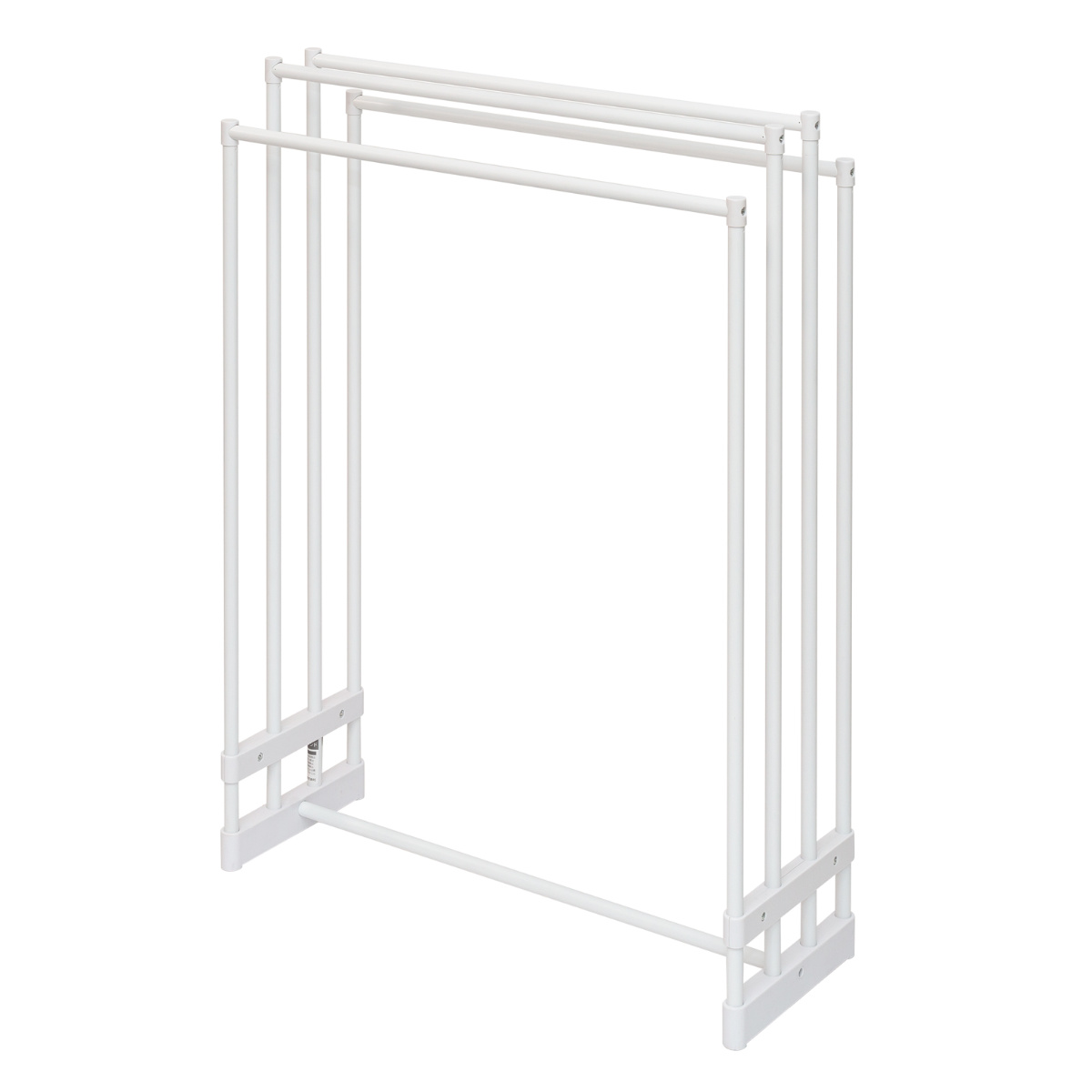 バスタオルスタンド ランドリースタンド タオルハンガー ( タオルスタンド タオル干し スタンド タオル掛け バスタオル 4枚 バスタオル干し スリム 脱衣所 洗面所 ホワイト )