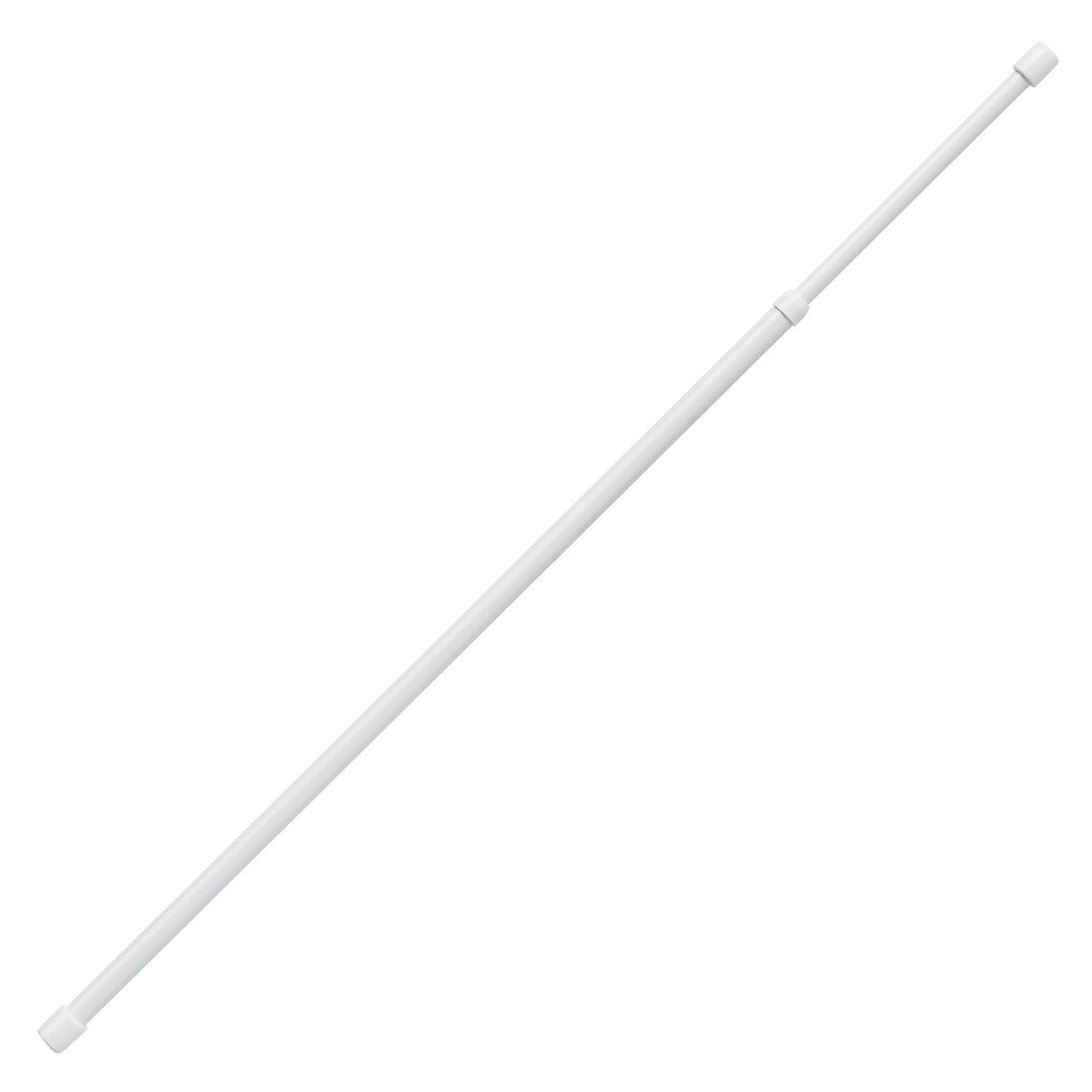 つっぱり棒 幅60~100cm L リビングポールミニ ( 収納 隙間収納 すき間 耐荷重1~5kg つっぱり 棒 仕切り ポール 伸縮棒 突っ張り キッチン 玄関 洗面所 すきま収納 物干し竿 洋服掛け ミニサイズ ) 【ホワイト】 ホワイト