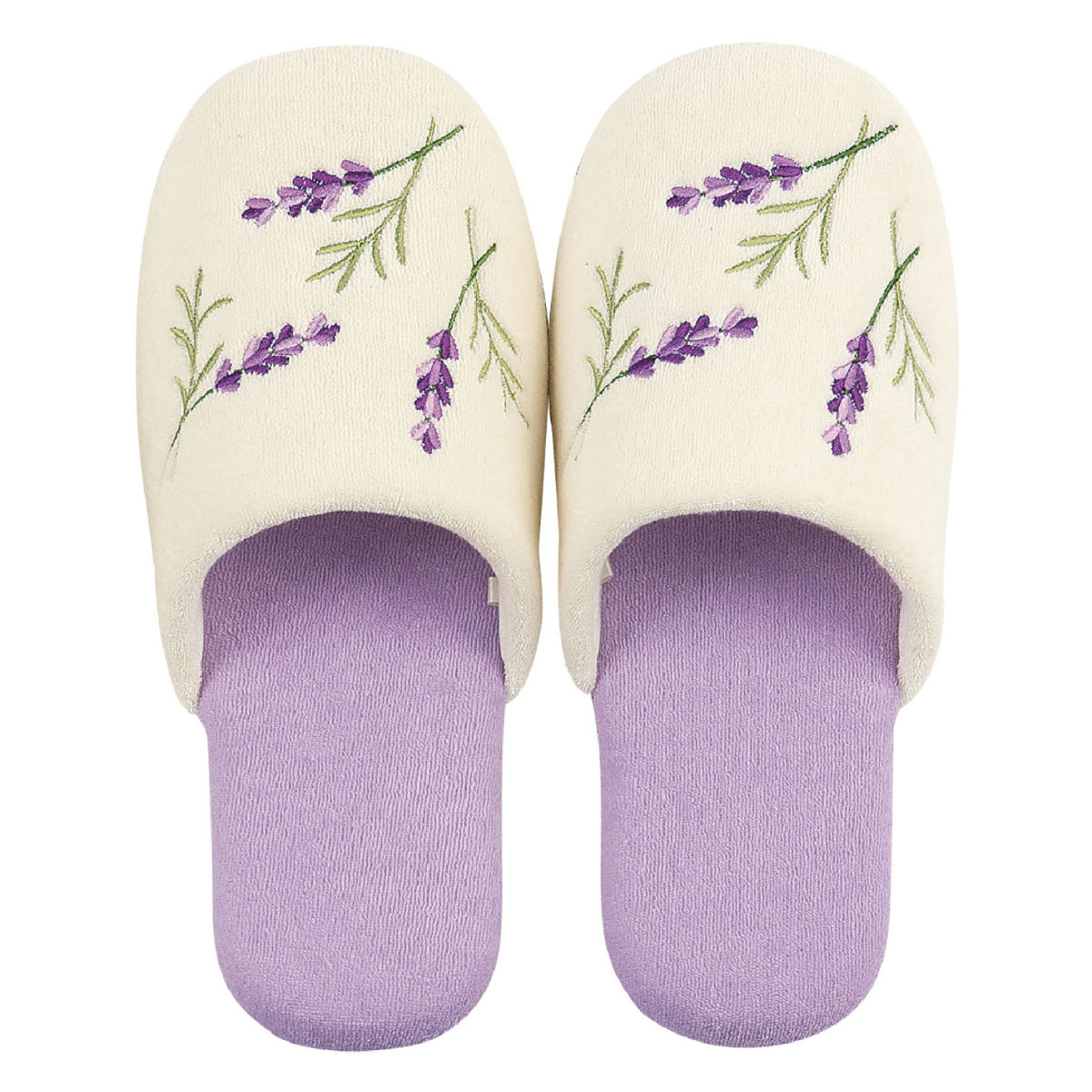 トイレスリッパ yorisou フリーサイズ ( トイレ用スリッパ 前詰まり 花 刺繍 ルームスリッパ 洗える トイレタリー トイレシューズ ウォッシャブル 滑りにくい イエロー ラベンダー ) 【ラベンダー】 ラベンダー