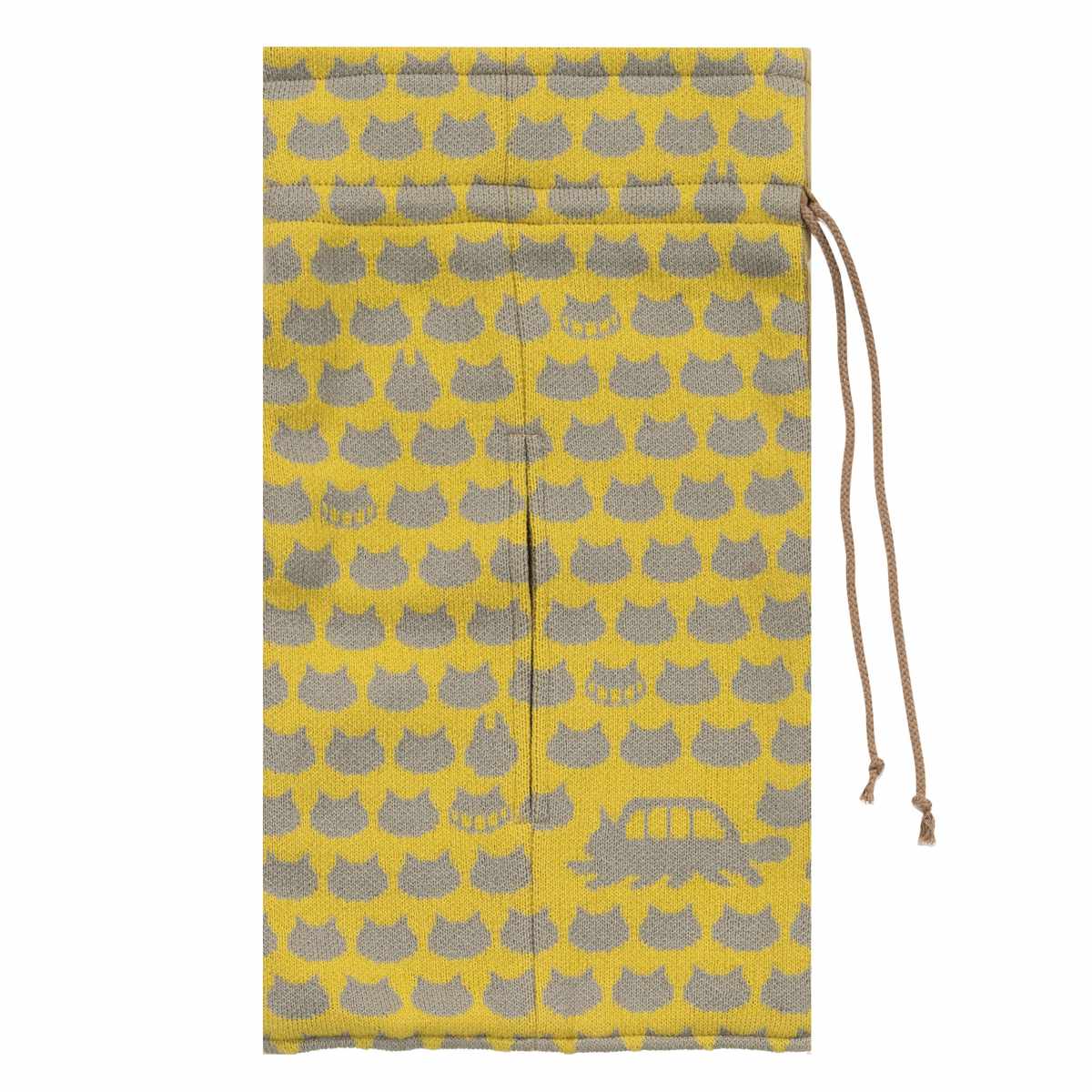 ティッシュケース となりのトトロ 魔女の宅急便 ニットティッシュケース ( 吊り下げ キャラクター 北欧 車 ティッシュカバー リビング インテリア トトロ ネコバス ジジ ニット生地 ペーパータオル ビニール袋 キッチンペーパー ) 【ネコバス】 ネコバス