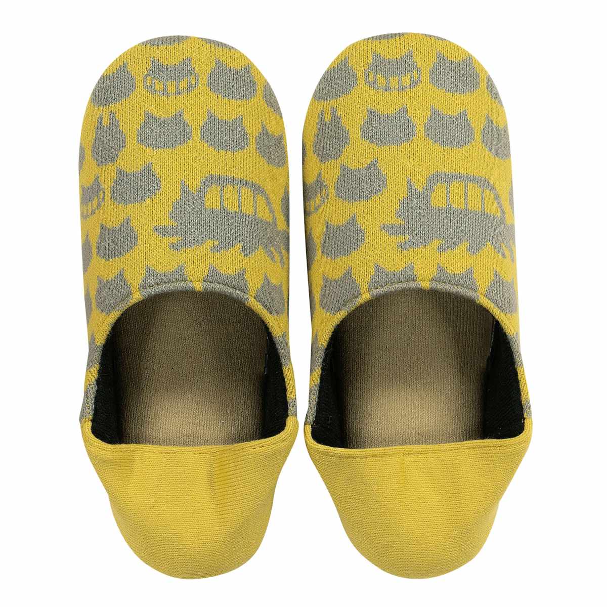 スリッパ となりのトトロ 魔女の宅急便 かかとニットスリッパ 約22.0~24.0cm ( ルームシューズ 洗える 室内 レディース ニット かかと付き キャラクター トトロ ネコバス ジジ 洗濯OK ニット生地 来客用 トイレ おしゃれ ) 【ネコバス】 ネコバス