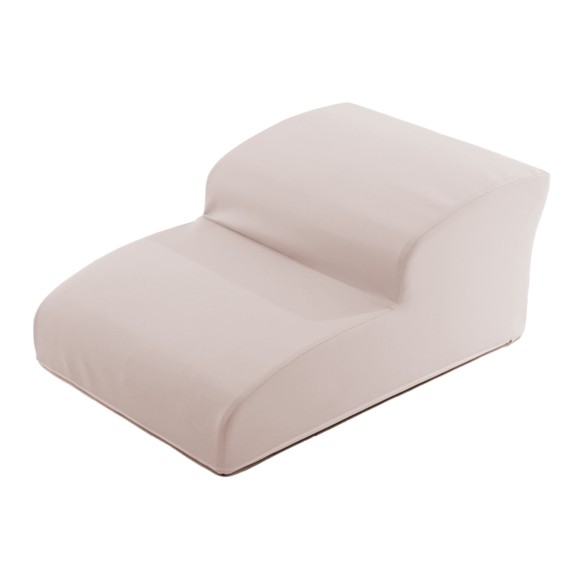 ドッグステップ ワイド 2段 小型犬用 階段型ソファ ( ペットソファ ペット ステップ スロープ クッション シンプル 無地 PVC生地 レザー調 お手入れ簡単 ) 【ベージュ】 ベージュ