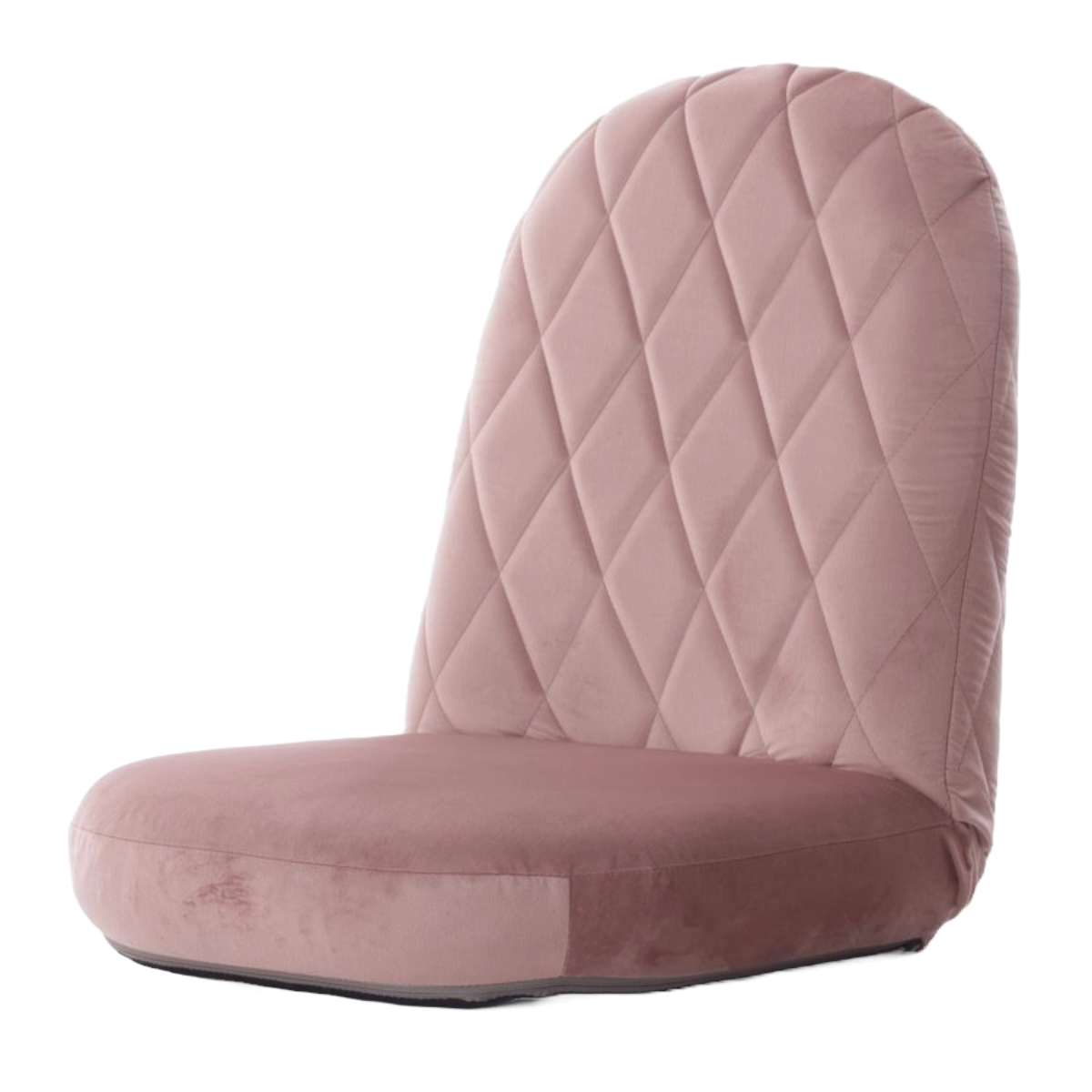 座椅子 幅49cm コンパクト ベロア生地 14段階リクライング ( 1人掛け ソファ ローソファ ソ リクライニング 座いす フロアチェア チェア 日本製 可愛い おしゃれ 背もたれ 折りたたみ 収納 リビングソファ ) 【ピンク】 ピンク