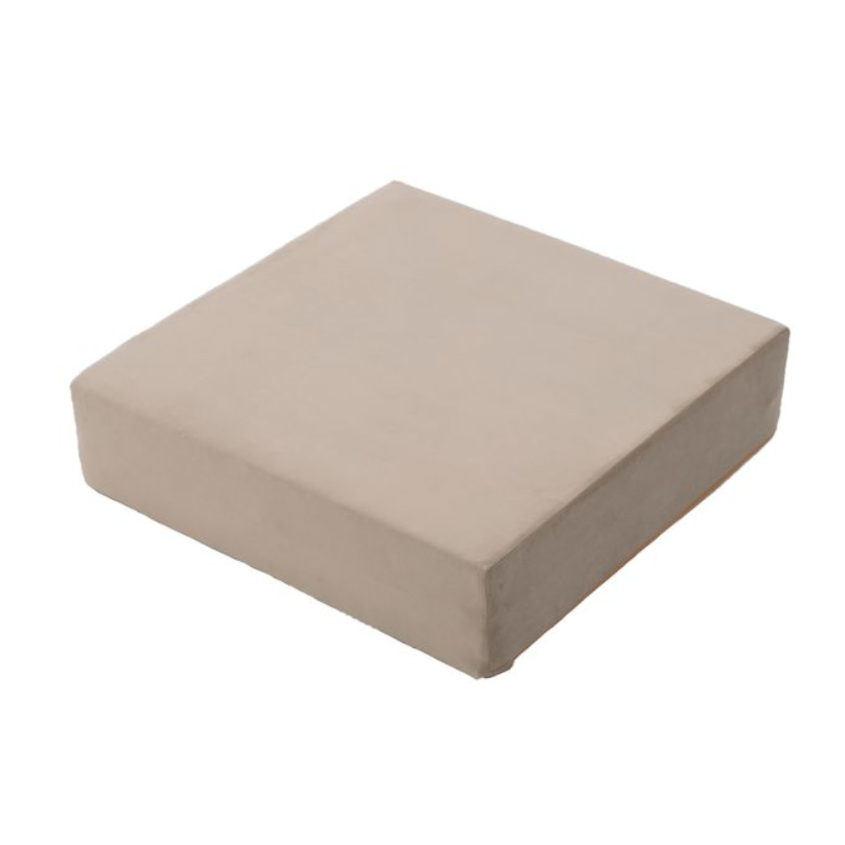 ソファ 幅60cm ブロックソファ Mサイズ ベロア調 ( ソファー リビングソファ マットレス フロアソファ ローソファ 脚なし 組み合わせ レイアウト 自由 カバーリング 洗える コンパクト 1人掛け おしゃれ 日本製 クッション ) 【グレージュ】 グレージュ