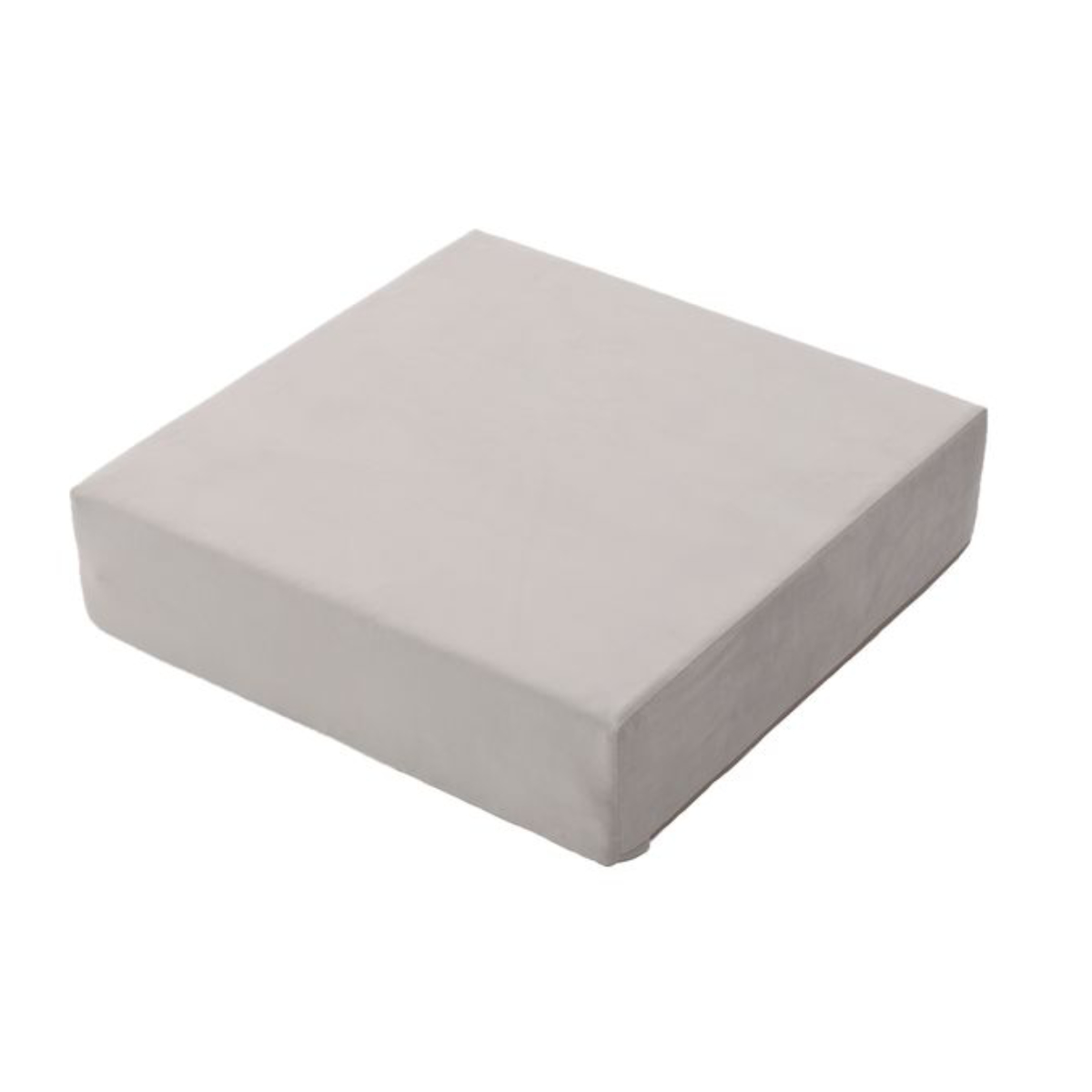 ソファ 幅60cm ブロックソファ Mサイズ ベロア調 ( ソファー リビングソファ マットレス フロアソファ ローソファ 脚なし 組み合わせ レイアウト 自由 カバーリング 洗える コンパクト 1人掛け おしゃれ 日本製 クッション ) 【ライトグレー】 ライトグレー