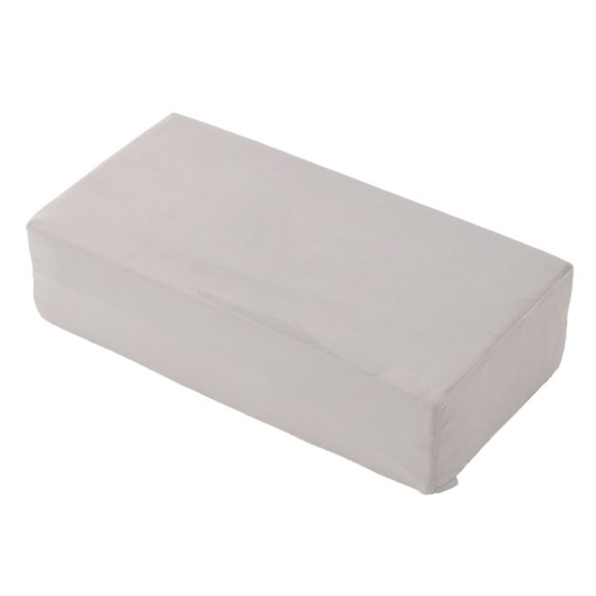 ソファ 幅30cm ブロックソファ Sサイズ ベロア調 ( ソファー リビングソファ マットレス フロアソファ ローソファ 脚なし 組み合わせ レイアウト 自由 カバーリング 洗える コンパクト 1人掛け おしゃれ 日本製 クッション ) 【ライトグレー】 ライトグレー