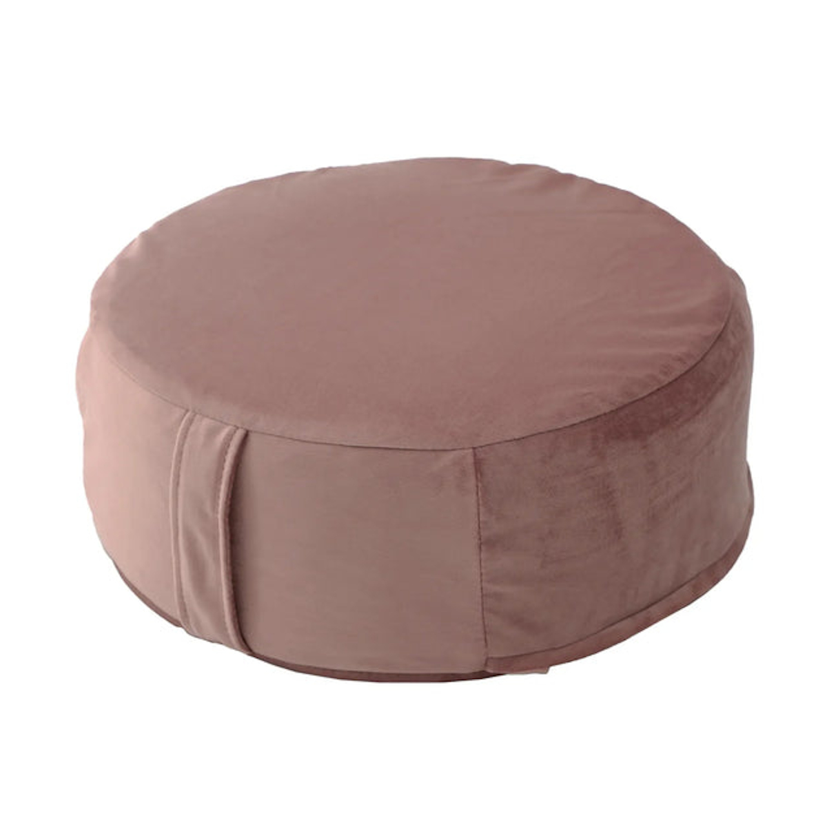 クッション 洗える 低反発ミニ ( フロアクッション 直径38cm 円形 四角 ソファ リビング 日本製 ベロア リラックス 座布団 枕 オットマン 座椅子 持ち運び 低反発 カバー取り外し 丸型 角型 厚み インテリア ) 【ピンク ラウンド】 ピンク ラウンド
