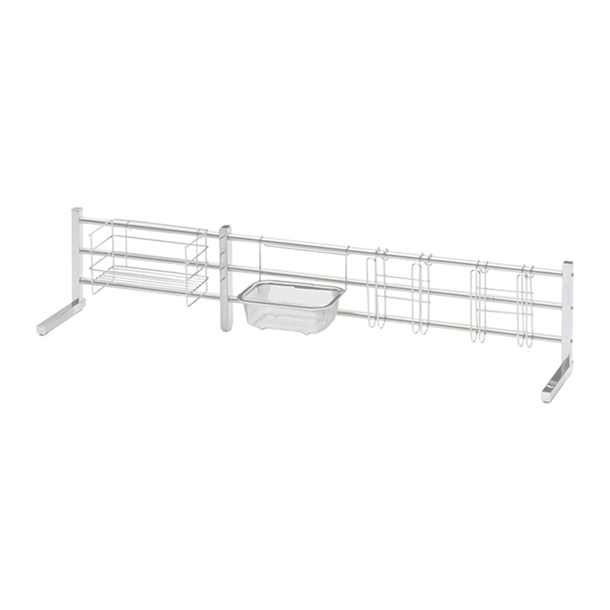 キッチン収納 オールステンレス スライド式 シンク奥 マルチ