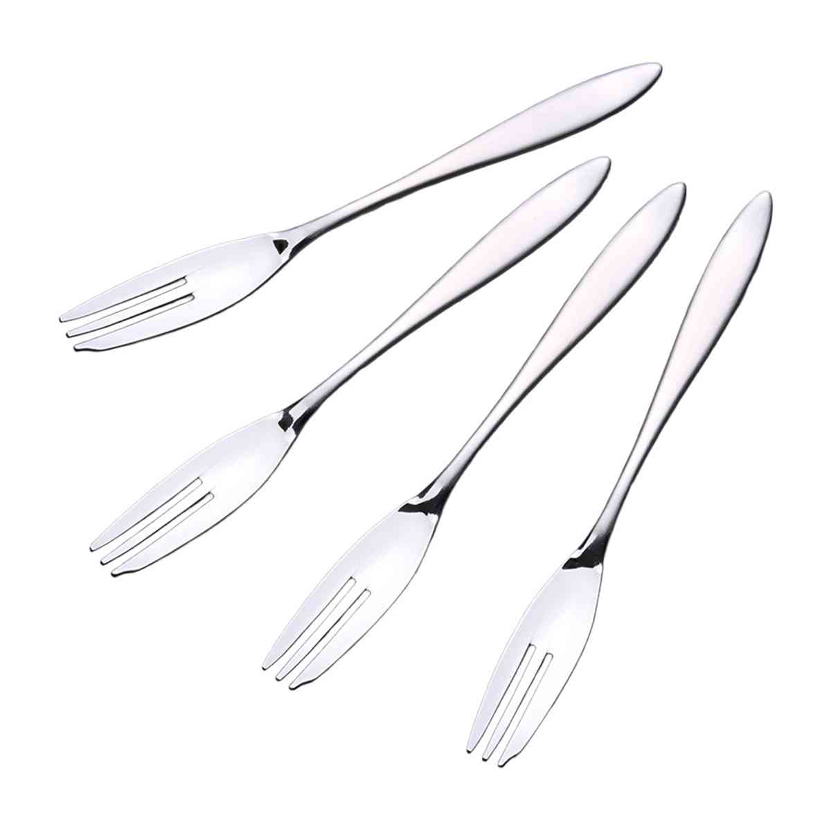 フォーク 燕三条 ケーキフォーク 4本組 日本製 ( デザートフォーク ステンレス カトラリー シンプル おしゃれ モダン )