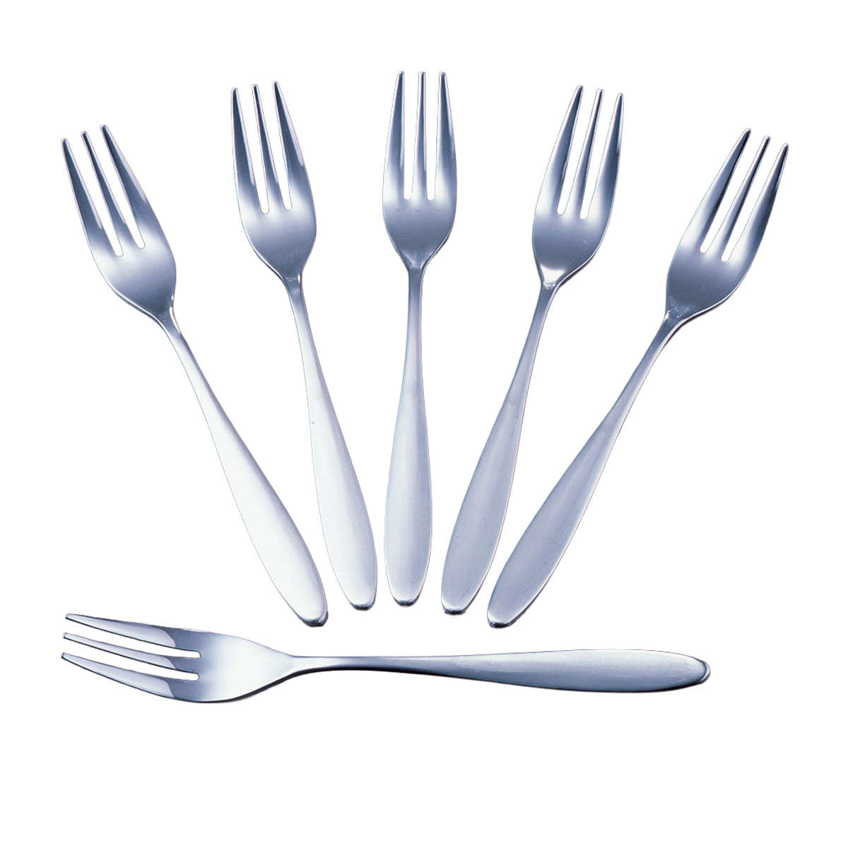 フォーク TSUBAME ピックフォーク 5本+1本 日本製 ( ステンレス デザート 燕三条 フォークセット カトラリーセット カトラリー シンプル おしゃれ モダン )