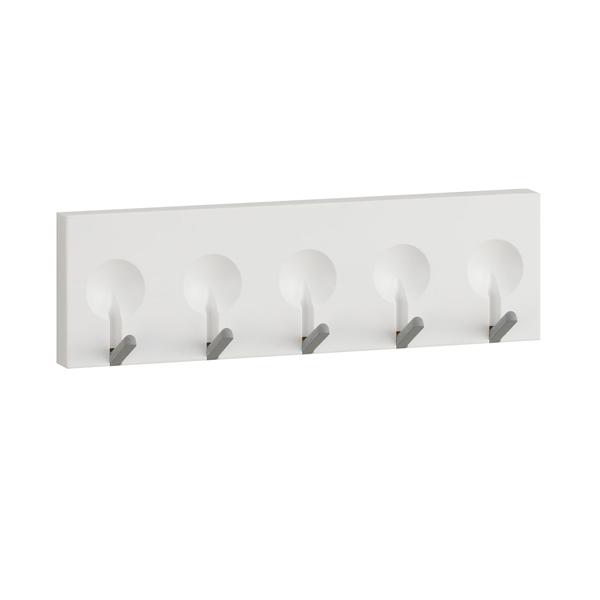 5連フック キッチン収納 キッチン用フック マグネット 磁石 ( キッチンツールフック 吊り下げ収納 小物フック キッチンツール収納 マグネットフック マグネット式フック 冷蔵庫横 キッチン収納用品 収納雑貨 収納小物 ) 【ホワイト】 ホワイト