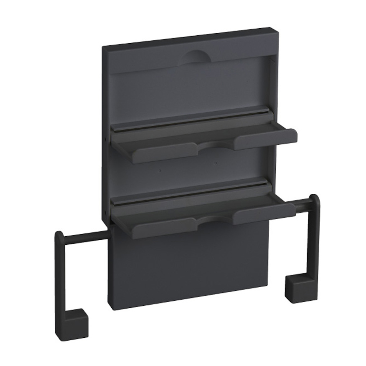 ラップホルダー ペーパーホルダー マグネット ブラックシリーズ ( マグネット式 冷蔵庫横 磁石 ラップ収納 キッチンペーパー収納 ラップ置き キッチン収納用品 収納雑貨 収納小物 キッチン用品 黒 )