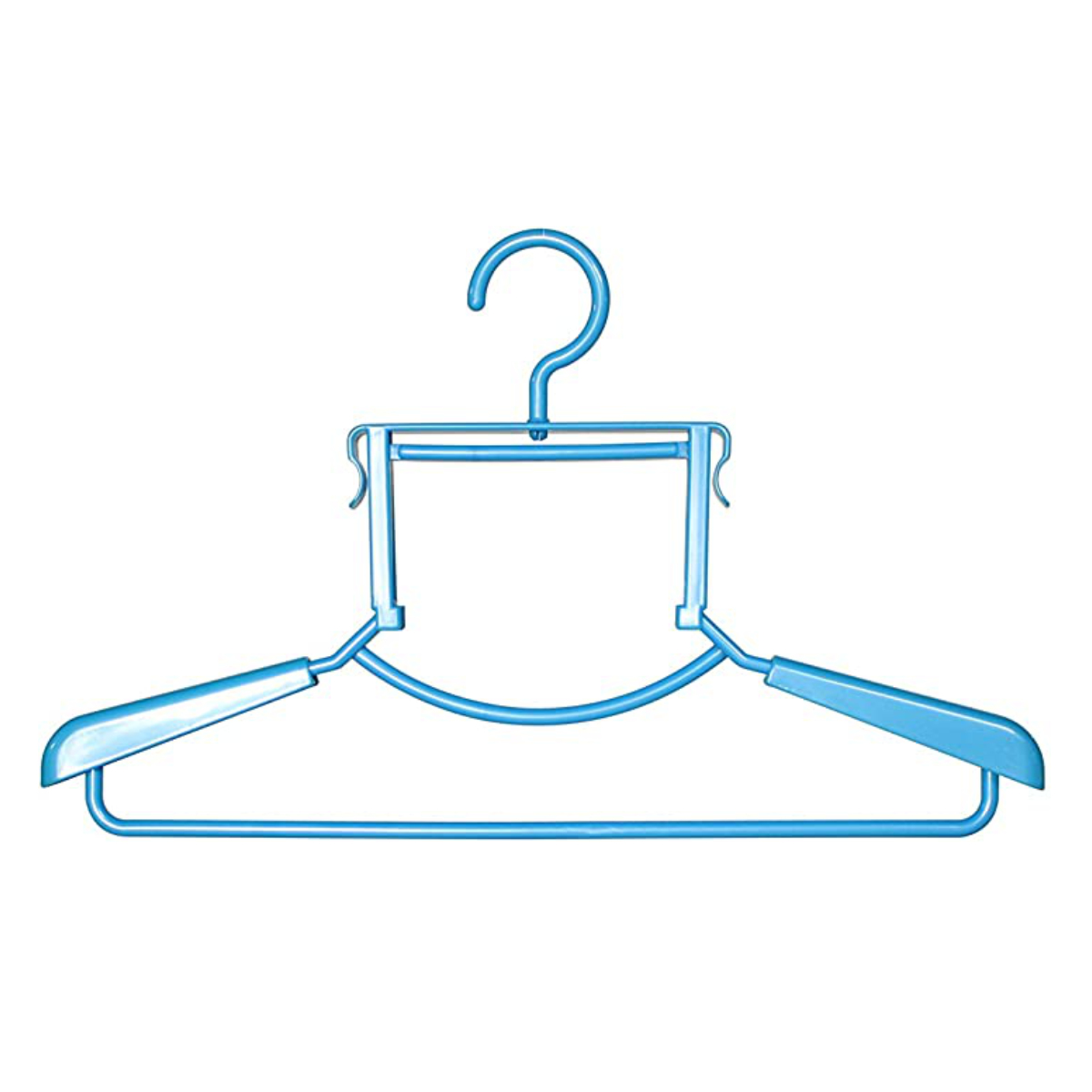 洗濯ハンガー Livido ハイネックハンガー 2本組 ハイネック用 パールピンク ( ハンガー 衣類ハンガー 衣類収納 洋服 ハイネック フード ネクタイ ストール 型崩れ防止 2本 ) 【パールブルー】 パールブルー