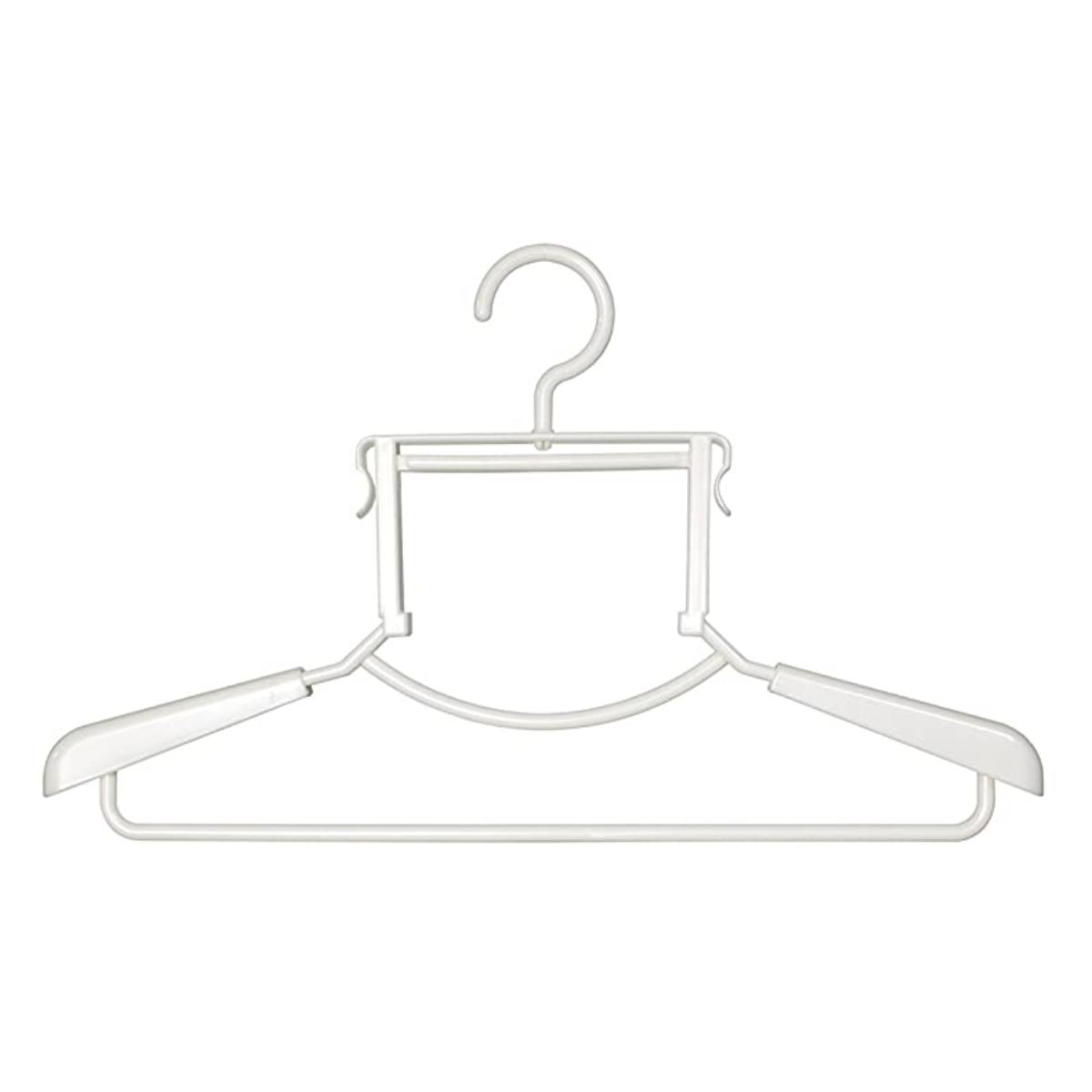 洗濯ハンガー Livido ハイネックハンガー 2本組 ハイネック用 パールピンク ( ハンガー 衣類ハンガー 衣類収納 洋服 ハイネック フード ネクタイ ストール 型崩れ防止 2本 ) 【パールホワイト】 パールホワイト