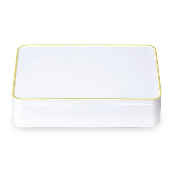 お弁当箱 1段 irodori 松花堂弁当箱 1460ml ( 弁当箱 ランチボックス レンジ対応 食洗機対応 大容量 1~2人用 レンジOK 食洗機OK 一段弁当 大きめ 一段 松花堂 四角 ホワイト 白 中子付 おしゃれ シンプル ランチ ) 【 イエロー 】 イエロー