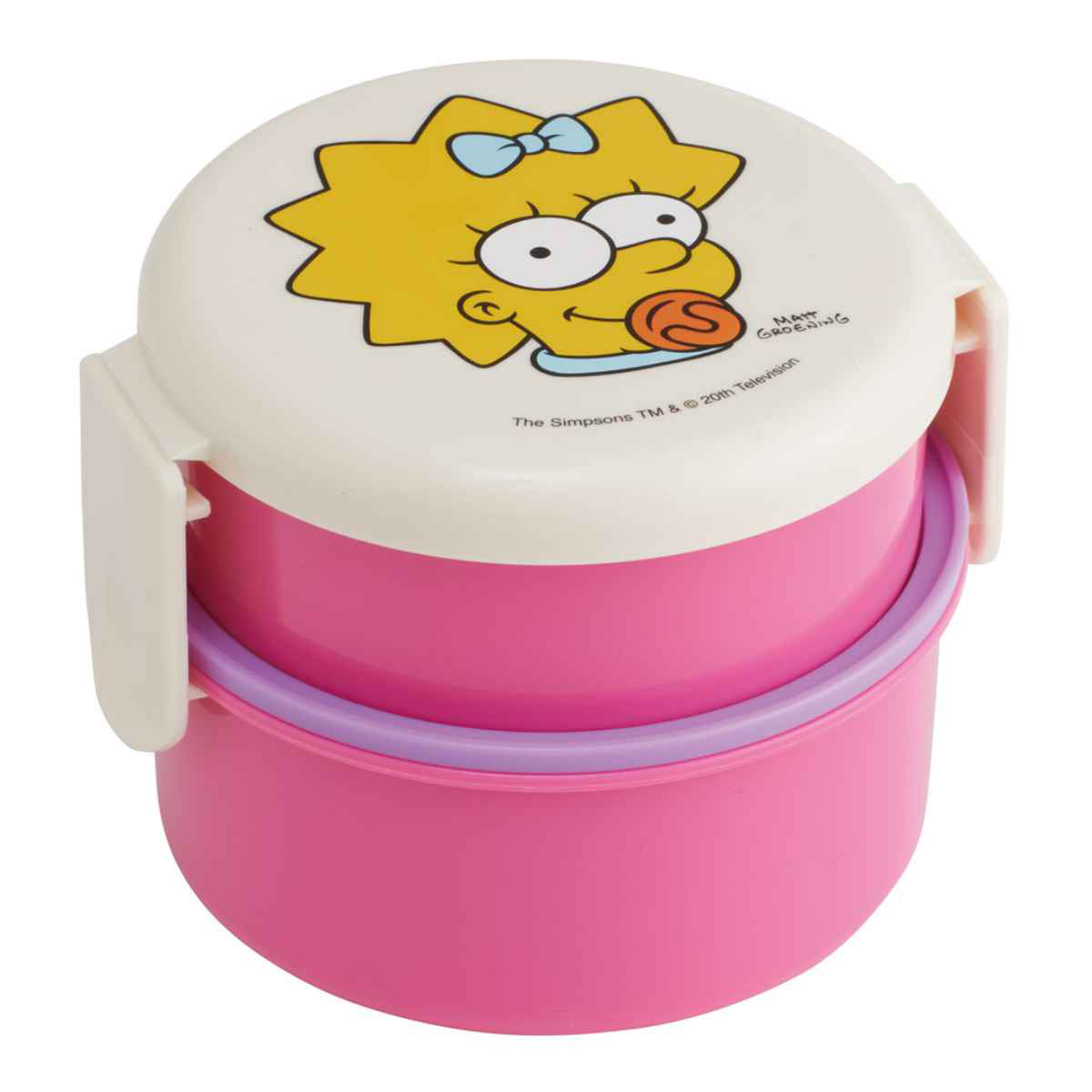 dショッピング 弁当箱 2段 500ml 抗菌 丸型 ザ・シンプソンズ ( THESIMPSONS シンプソンズ マギー・シンプソン お弁当