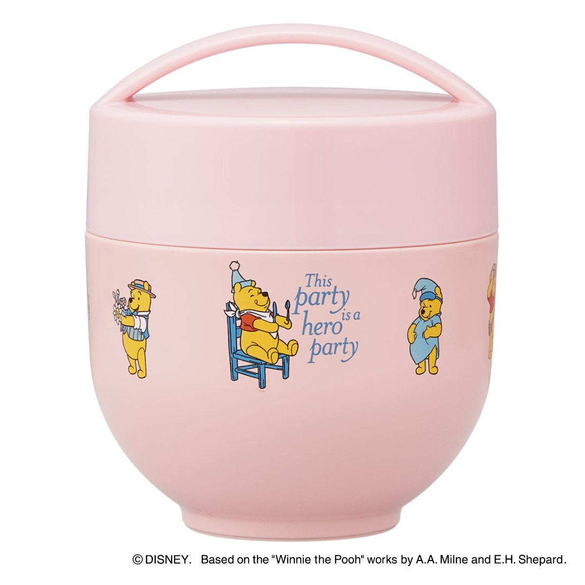 弁当箱 540ml 超軽量保温丼ランチジャー プーコスチューム ( プーさん フードポット 丼 どんぶり 携帯 持ち運び お弁当箱 抗菌 弁当 ステンレス 保温 保冷 スープポット ランチポット フードジャー 軽量 )