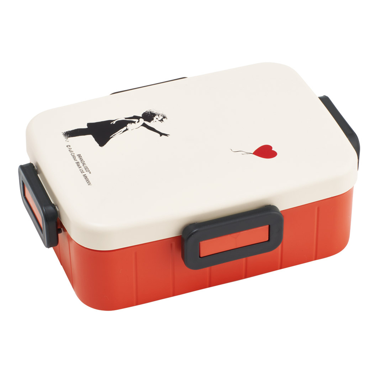 弁当箱 1段 650ml 抗菌4点ロックランチ ブランダライズド ( バンクシー 抗菌4点ロック ランチボックス 食洗機対応 レンジ対応 日本製 抗菌加工 AG 銀 一段 食洗機OK レンジOK 弁当 お弁当 仕切り付き 4点ロック )