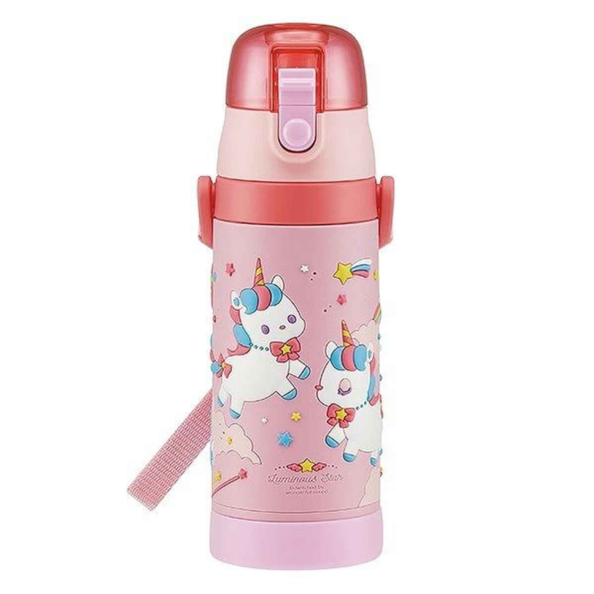 水筒 ステンレス 直飲み 3Dロック付ダイレクトボトル ユニコーン 480ml