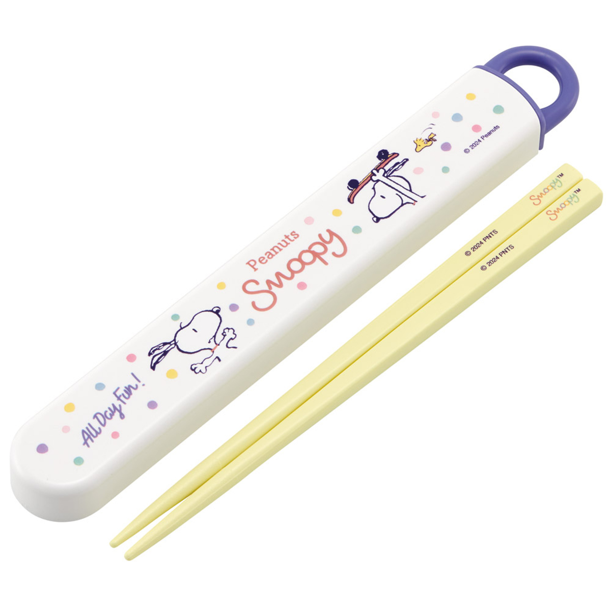 箸箱セット 抗菌食洗機対応箸箱セット スヌーピー スケートボード ( 箸 16.5cm 食洗機対応 抗菌 お箸 箸箱 子供 日本製 16.5センチ カトラリー 食洗機OK お弁当用 給食 お弁当 弁当 幼稚園 保育園 キッズ )