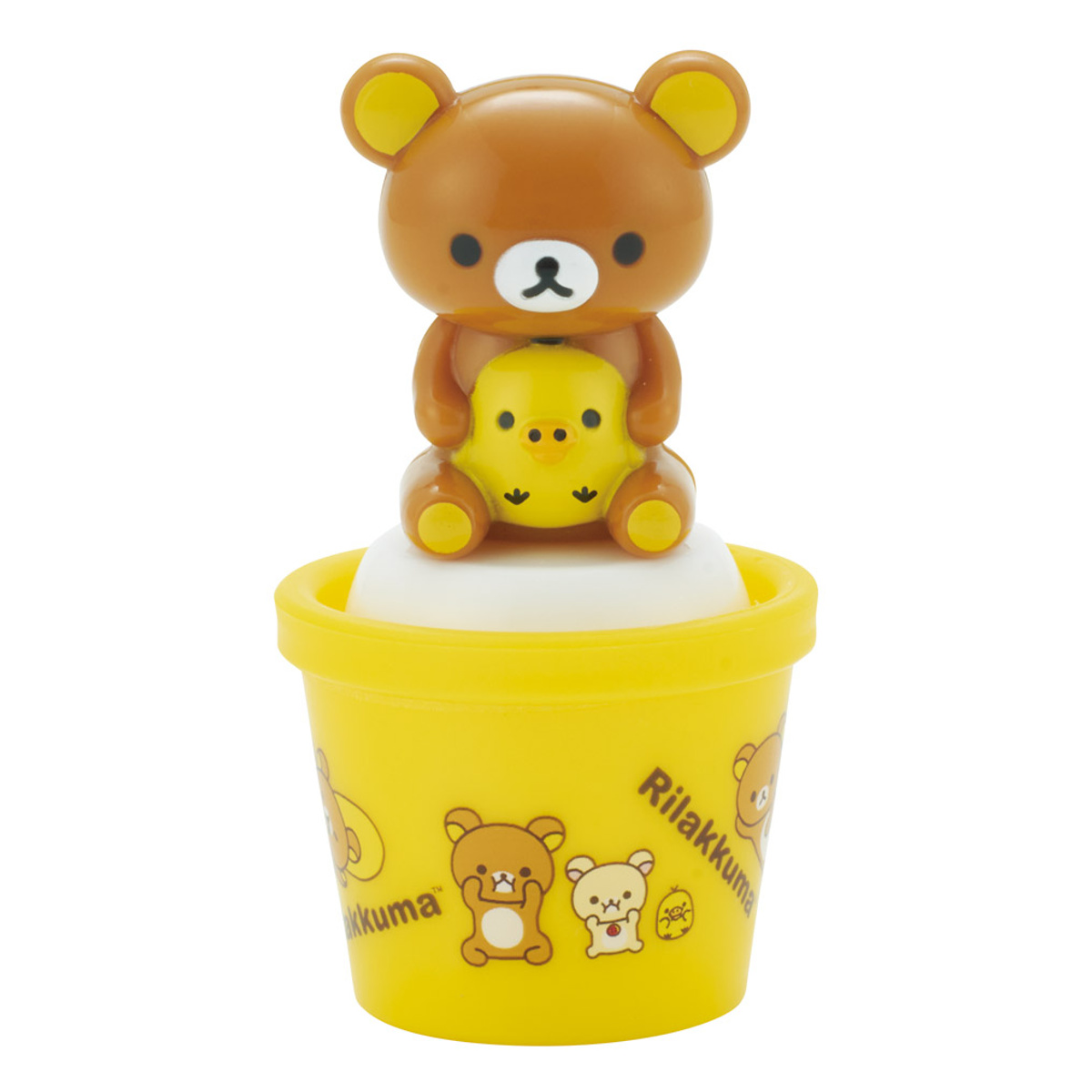 マスコット付ソルトケース リラックマ ( 塩入れ 調味料入れ ソルトボトル 調味料容器 塩 調味料 ゴマ塩 ケース ソルトケース 塩こしょう入れ 塩胡椒入れ ボトル 容器 保存 かわいい )