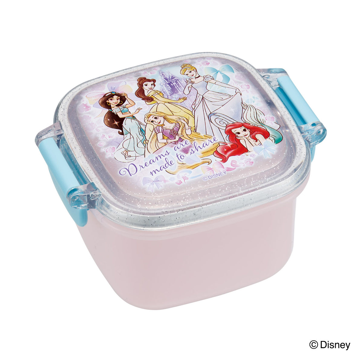 弁当箱 160ml 抗菌ミニタイトウェア プリンセス25 ( ディズニープリンセス デザートケース 食洗機対応 レンジ対応 抗菌 日本製 果物ケース 食洗機OK レンジOK ランチボックス キッズ お弁当 弁当 一段 2点ロック )