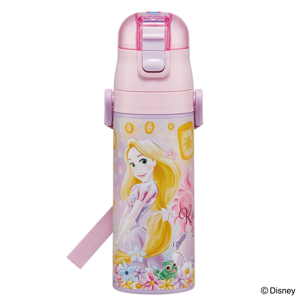 水筒 470ml 超軽量ダイレクトボトル ラプンツェル25 ( ラプンツェル 保冷 軽量 直飲み ワンタッチ ステンレスボトル 子供用水筒 子供 直のみ 軽い 超軽量 ワンプッシュ ダイレクトボトル ダイレクト ボトル ステンレス )