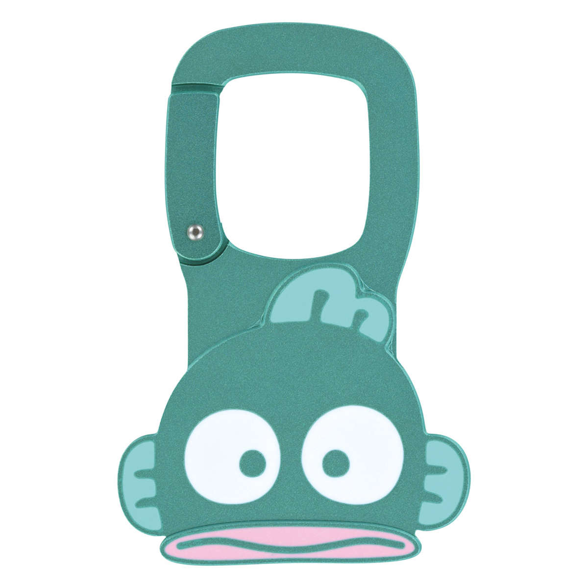 カラビナ キーホルダー ダイカットアルミカラビナ サンリオ ( クロミ シナモロール ハローキティ ハンギョドン マイメロディ キャラクター キーリング バッグチャーム ベルトループ かわいい 持ち運び 収納 吊下げ アクセサリー ) 【ハンギョドン】 ハンギョドン