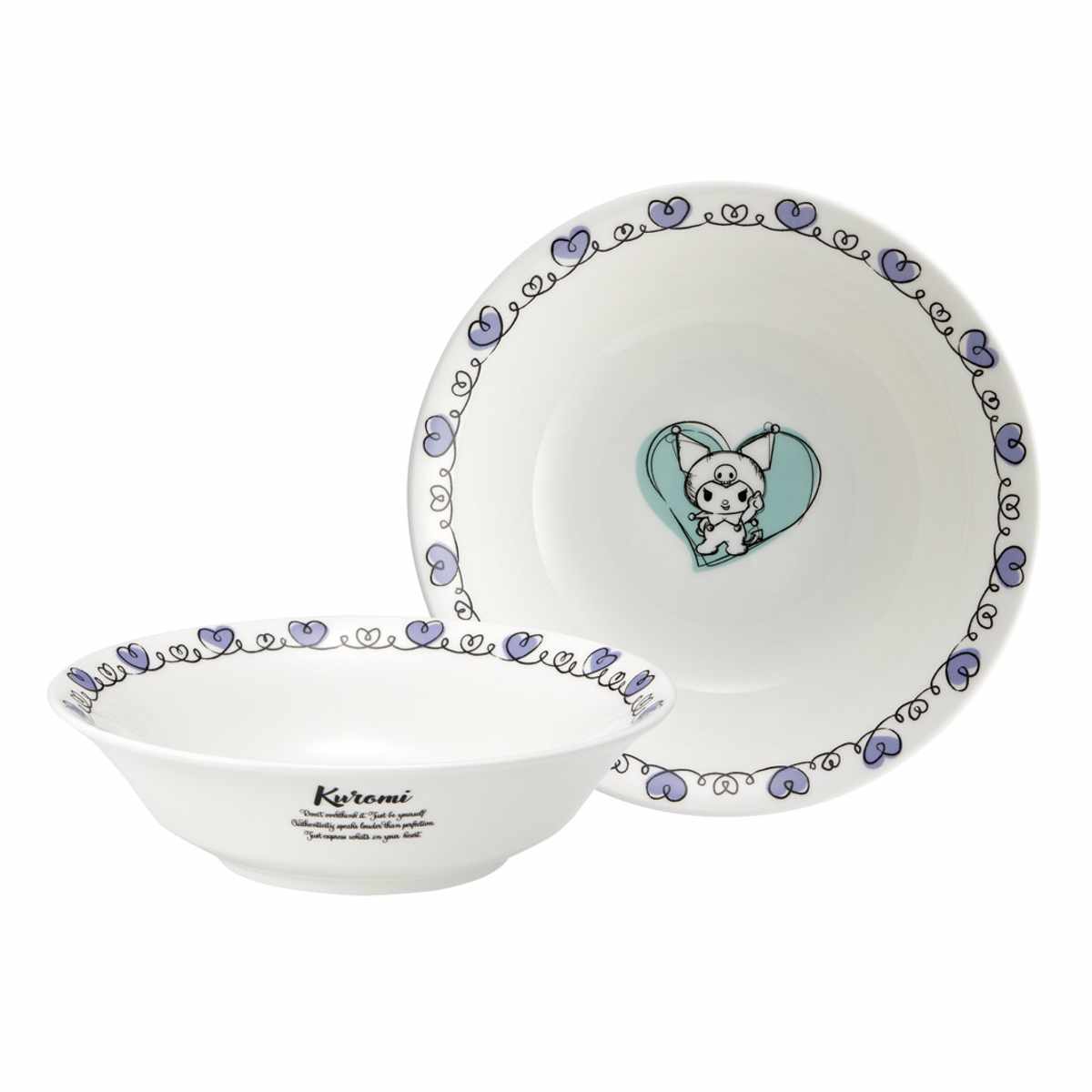 ボウル 16cm シリアルボウル サンリオ ( ハローキティ マイメロディ クロミ キャラクター かわいい 皿 お皿 電子レンジ対応 食洗機対応 磁器 うつわ 器 中鉢 サラダボウル シリアル フルーツ 朝食 ) 【クロミ】 クロミ