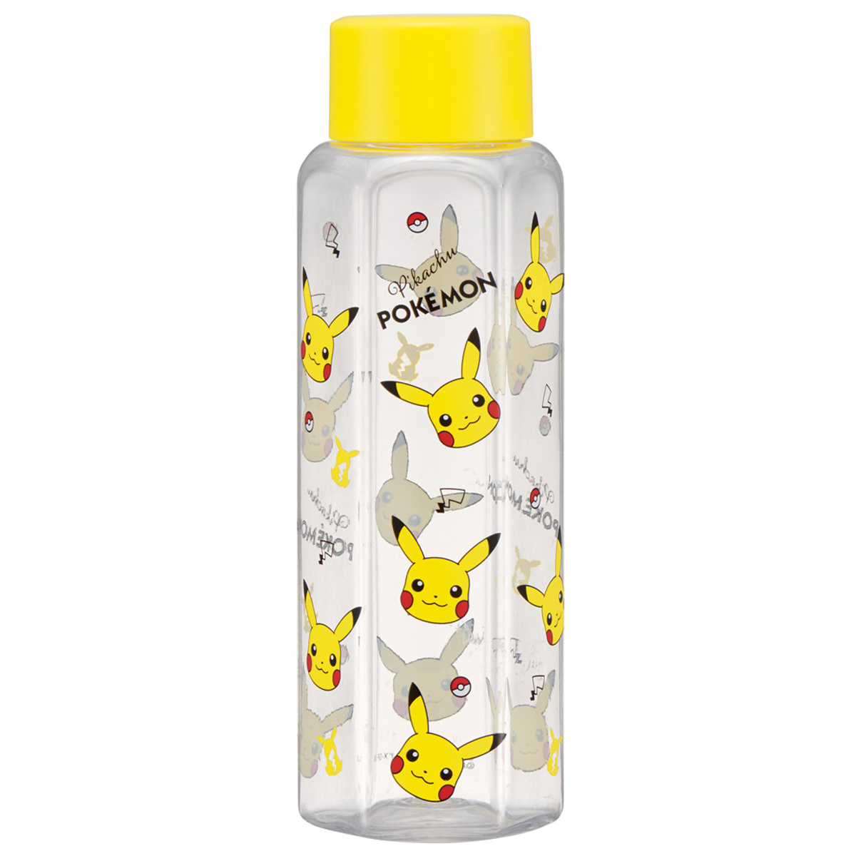 水筒 350ml 六角ブローボトル ポケットモンスター ( ピカチュウ 直飲み プラボトル ダイレクトボトル マグボトル 常温 軽量 クリア 直のみ マグ ボトル スリム 健康 ドリンク クリアボトル ウォーターボトル かわいい )