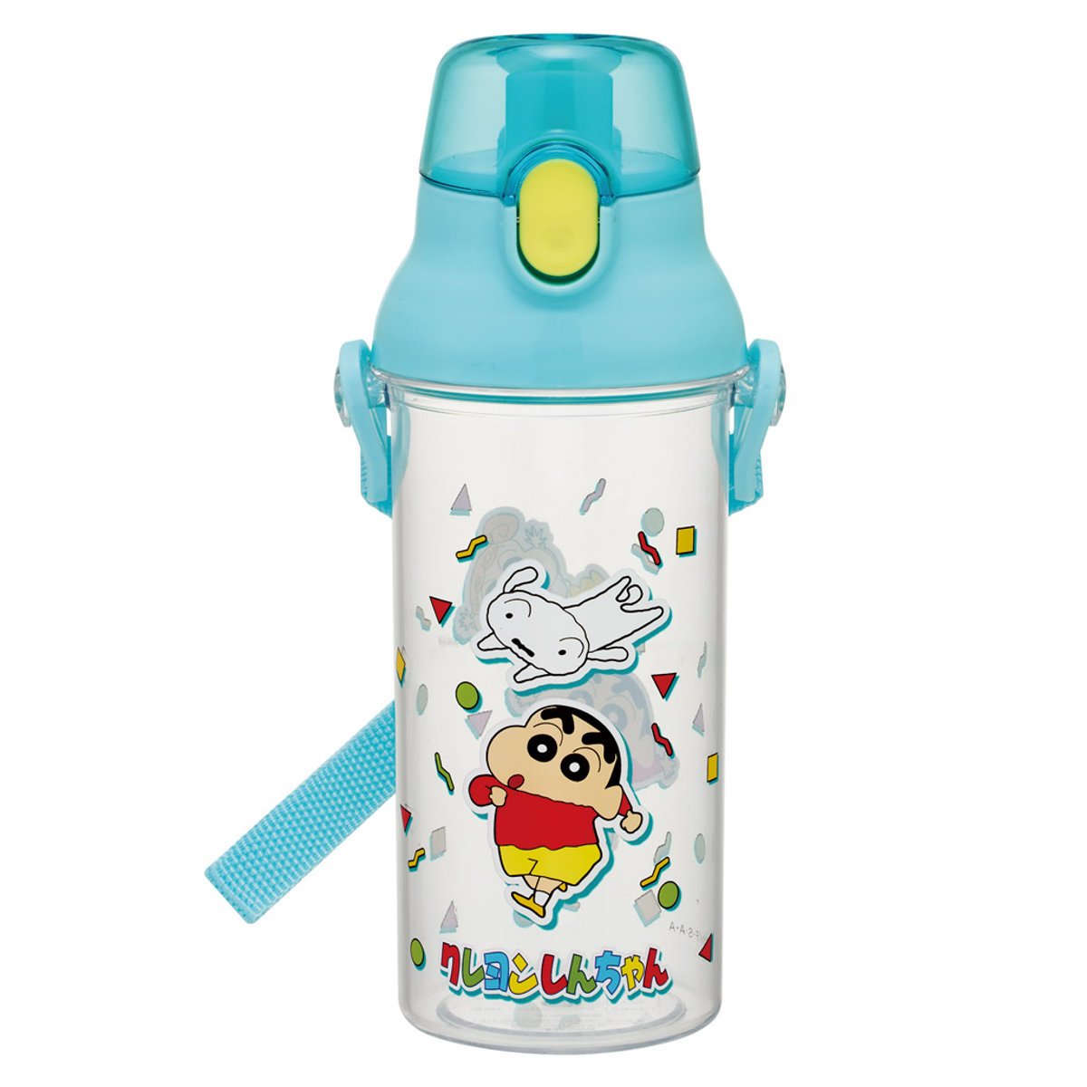 水筒 480ml 食洗機対応プラクリアボトル クレヨンしんちゃん ( 食洗機対応 直飲み プラボトル プラスチック ワンプッシュ ボトル 軽量 日本製 キッズ 子供用 クリアボトル クリア ダイレクトボトル 直のみ 食洗機 対応 )