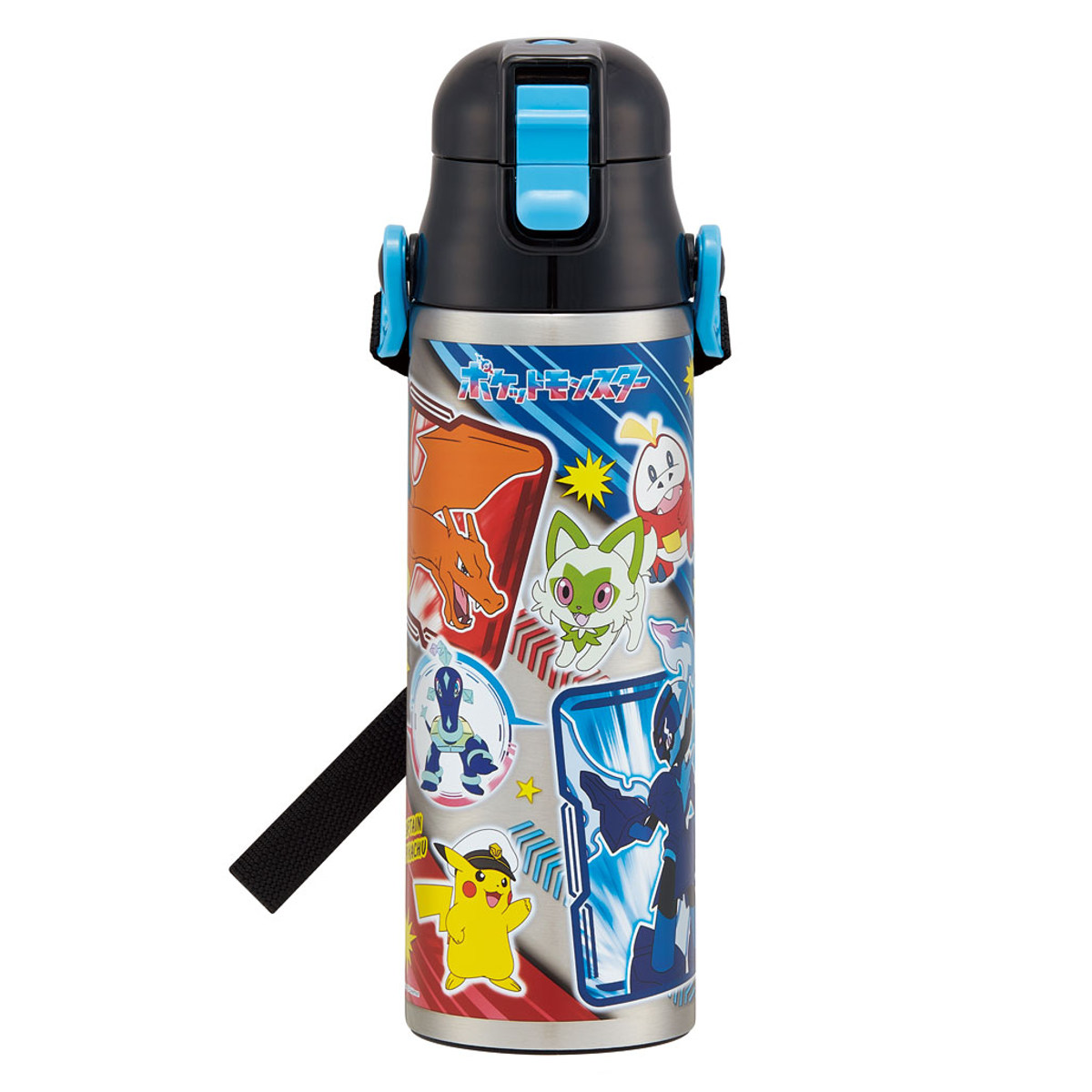 水筒 580ml 超軽量ダイレクトボトル ポケモン24 ( ポケットモンスター 保冷 軽量 直飲み ワンタッチ ステンレスボトル 子供用水筒 子供 直のみ 軽い 超軽量 ワンプッシュ ダイレクトボトル ダイレクト ボトル ワンタッチボトル )