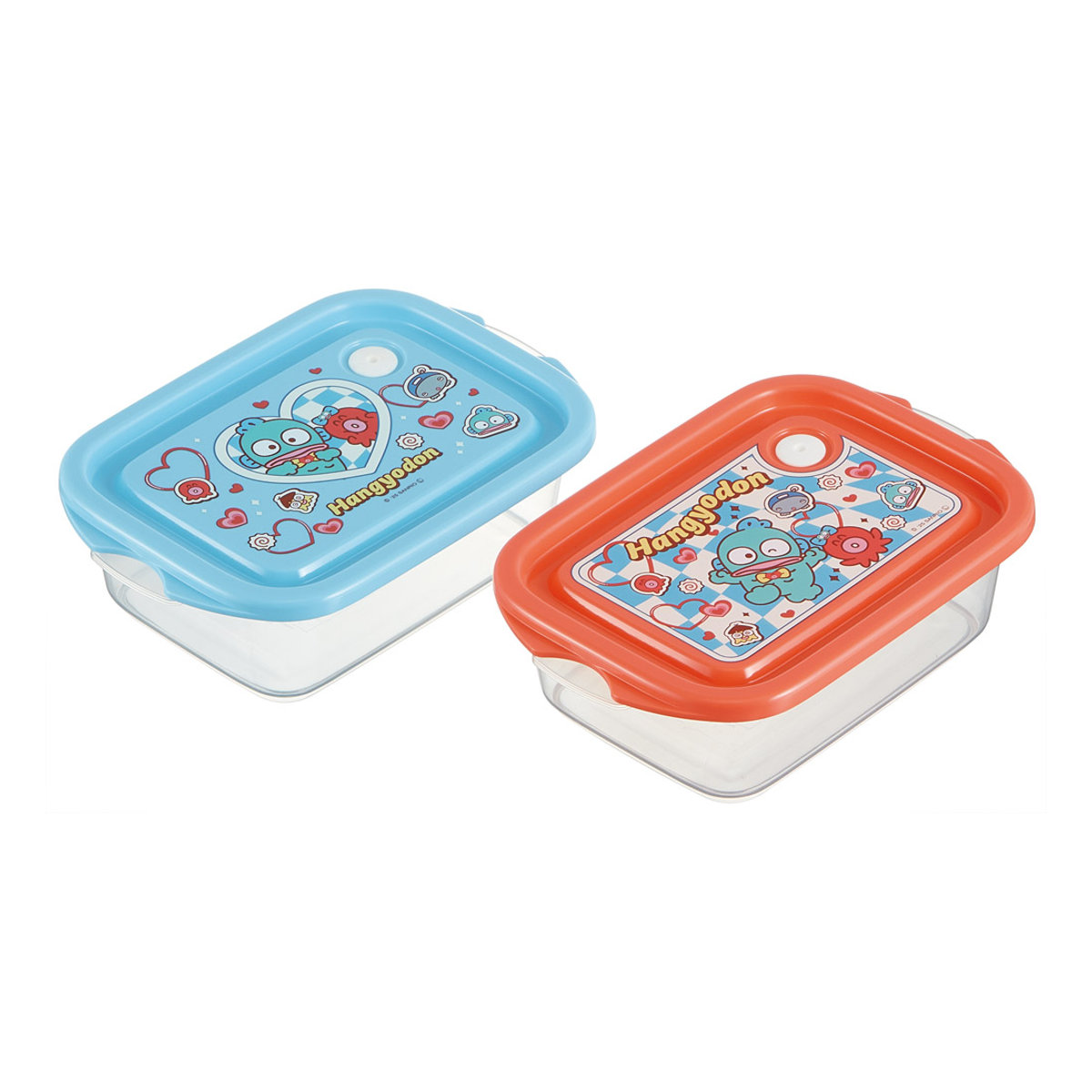 弁当箱 500ml 抗菌シールボックスM 2個セット HGパーティー ( ハンギョドン お弁当箱 抗菌 シールボックス M レンジ対応 保存容器 2個 セット 抗菌加工 ランチボックス 電子レンジ 対応 1段 アウトドア )