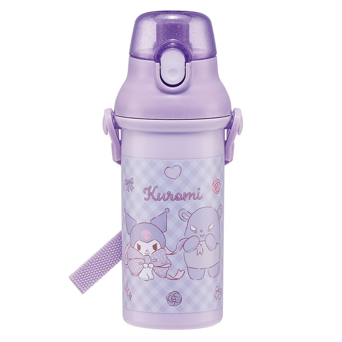 水筒 480ml 抗菌直飲プラボトル クロミビックリボン （ クロミ 子供用