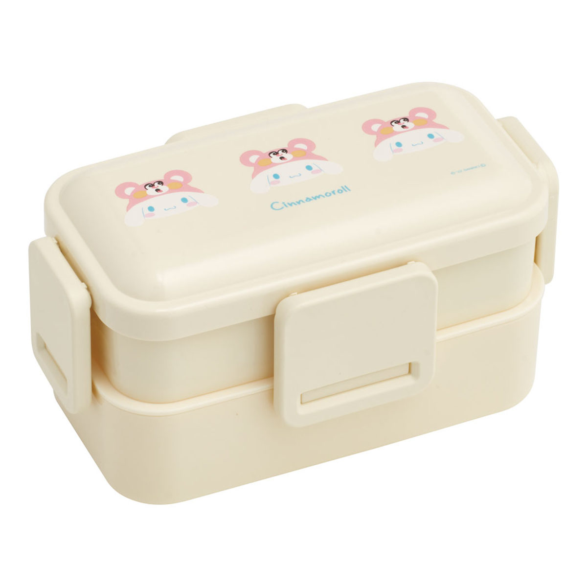 お弁当箱 2段 抗菌 600ml 抗菌2段ふわっと弁当箱 キャラクター ( ランチボックス 弁当 食洗機対応 レンジ対応 仕切り付き 4点ロック マイメロ クロミ ピーターラビット ジジ シナモン ハンギョドン ポチャッコ ピングー ) 【CNかぶりもの】 CNかぶりもの