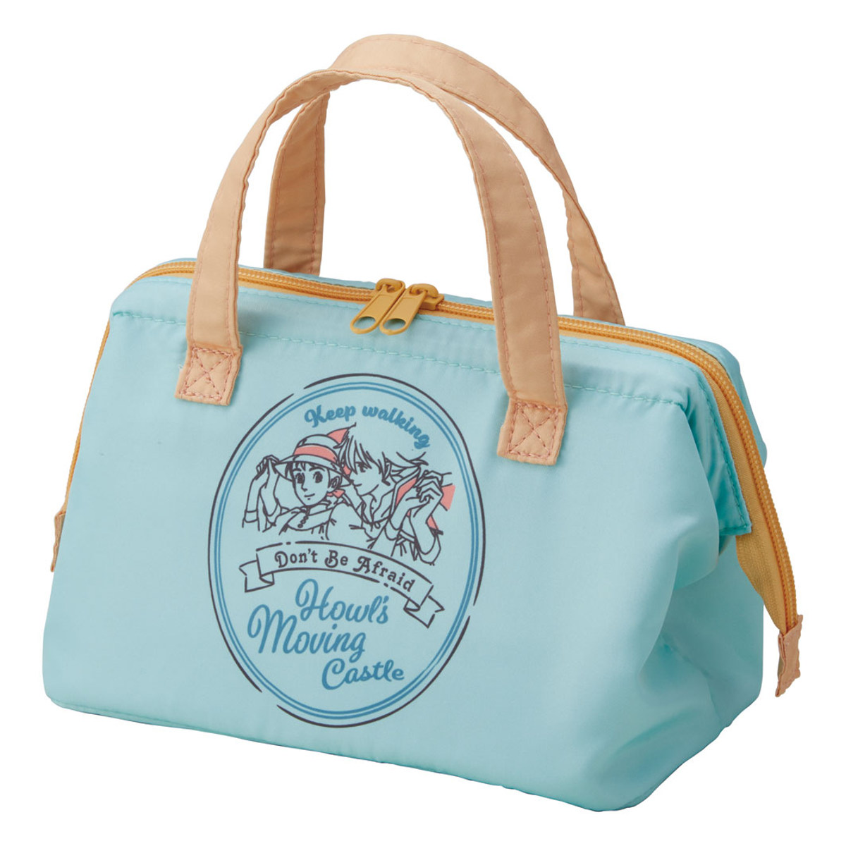 ランチバッグ 保冷 がま口型 キャラクター ( リサとガスパール すみっコぐらし セサミストリート ミッフィー リサラーソン ハウルの動く城 トトロ 魔女の宅急便 ミッキー ) 【ハウルの動く城】 ハウルの動く城