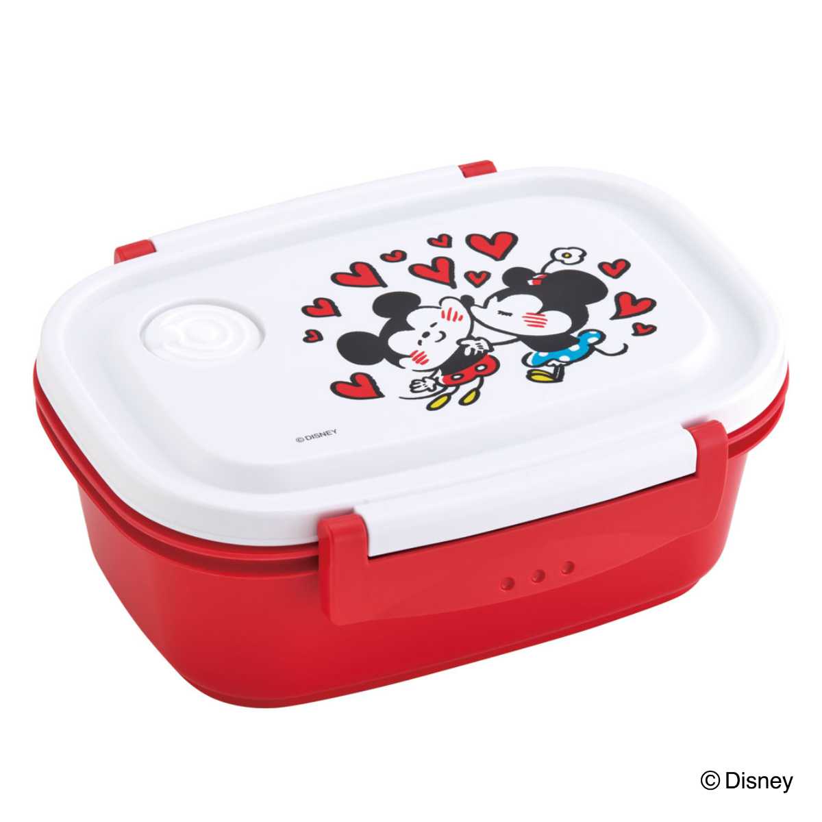 お弁当箱 1段 2点ロック ラク軽弁当箱 M キャラクター 550ml ( カナヘイ フレンズ ミッキー ミニー プーさん ポケモン ランチボックス 弁当箱 保存容器 レンジ対応 食洗機対応 冷凍 仕切り付き 弁当 日本製 ) 【カナヘイMKフレンズ】 カナヘイMKフレンズ